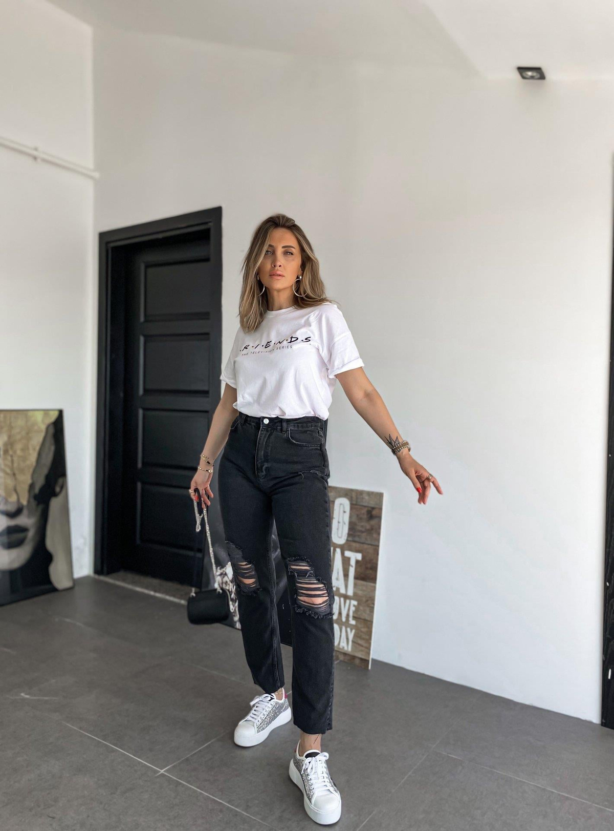 Beyaz Friends Tshirt