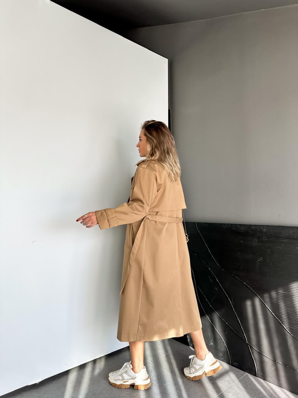 Camel Kapak Cepli Premium Trençkot