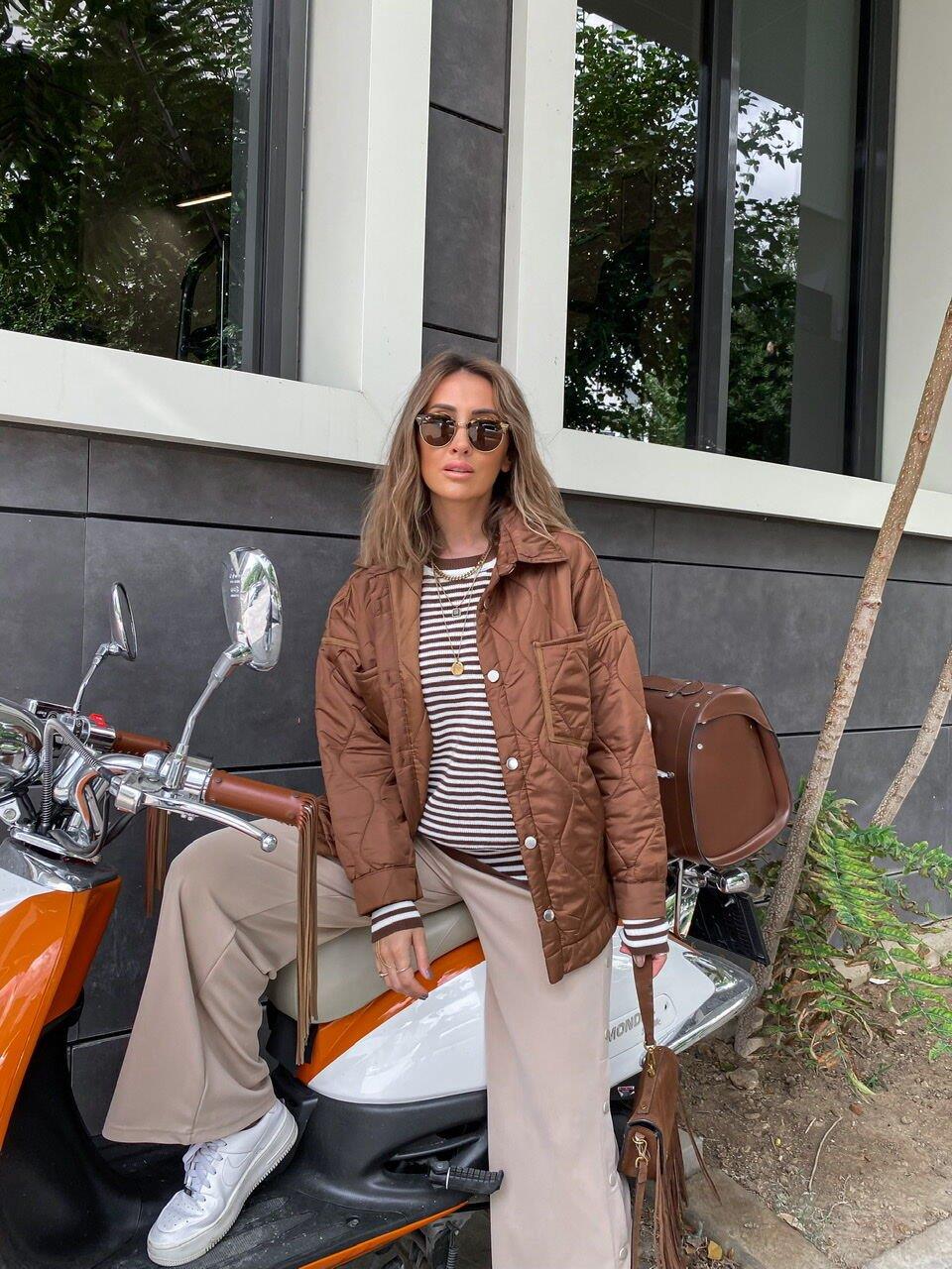 Camel Salaş Kapitone Mont