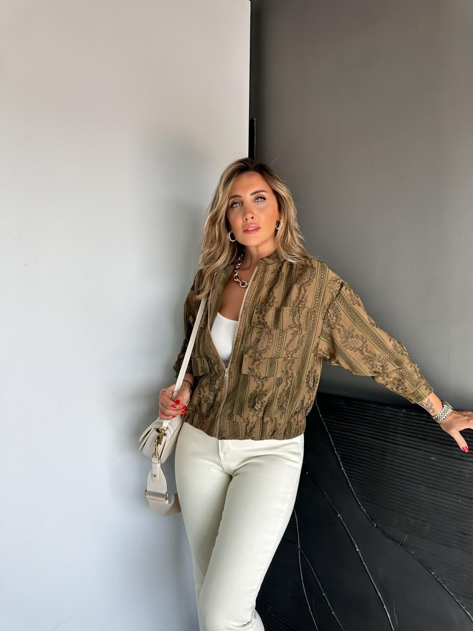 Haki Fistolu Tasarım Ceket
