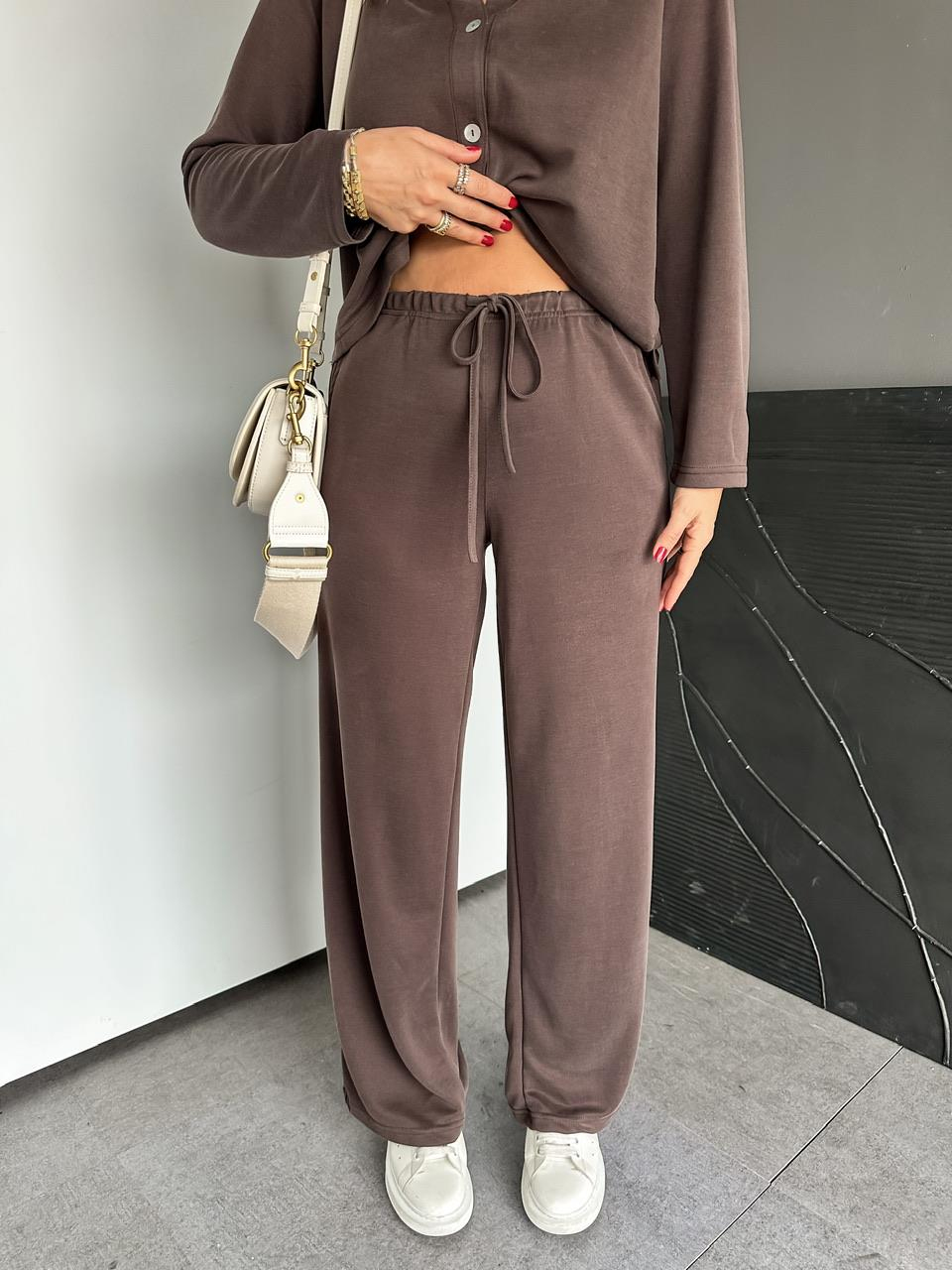 Kahve Düğmeli Marka Model Soft Takım