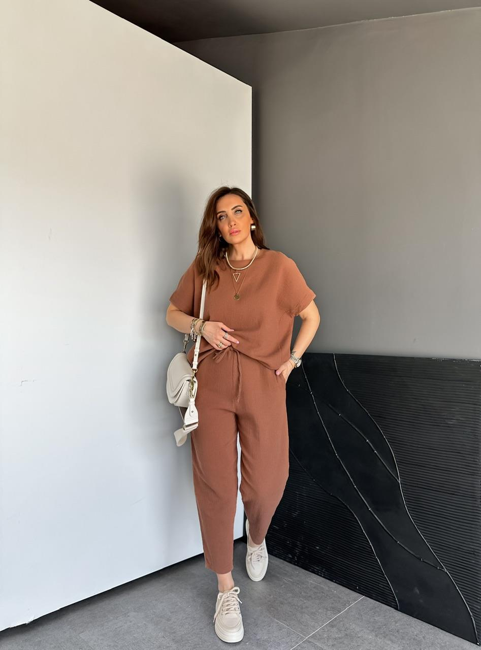 Kakao Yarasa Kollu Naturel Takım