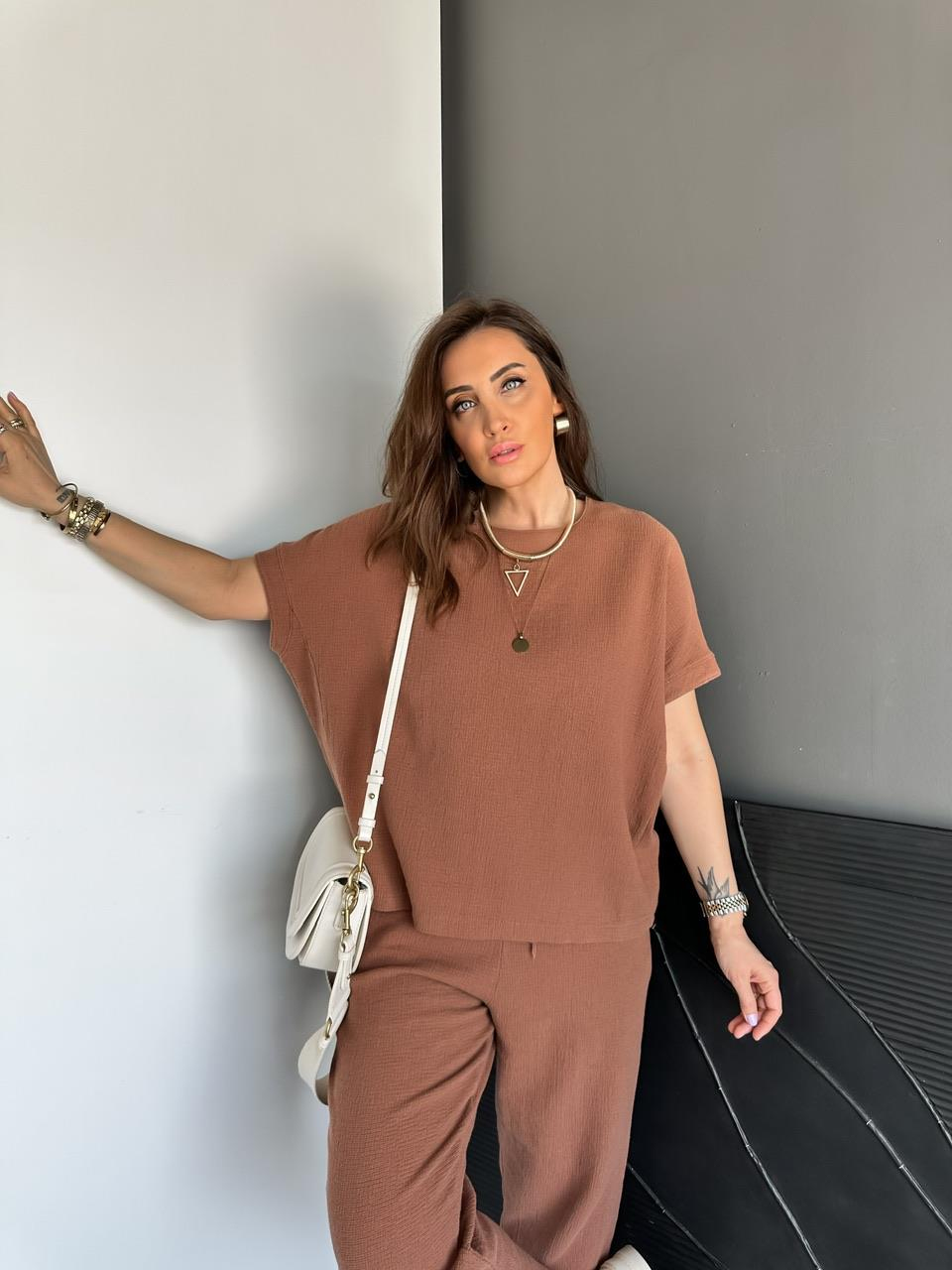Kakao Yarasa Kollu Naturel Takım