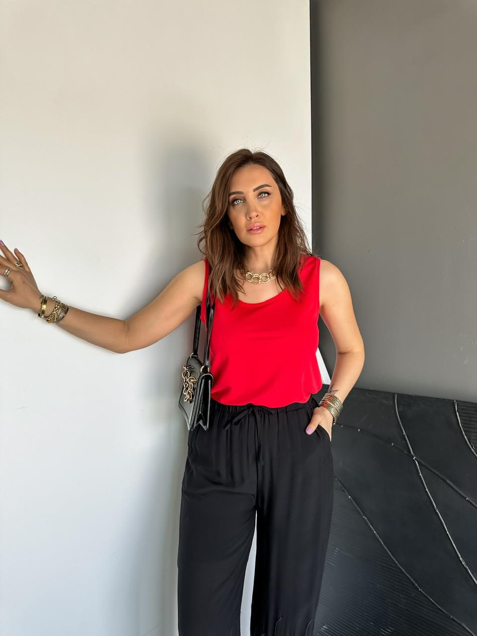 Kırmızı Modal Basic Atlet