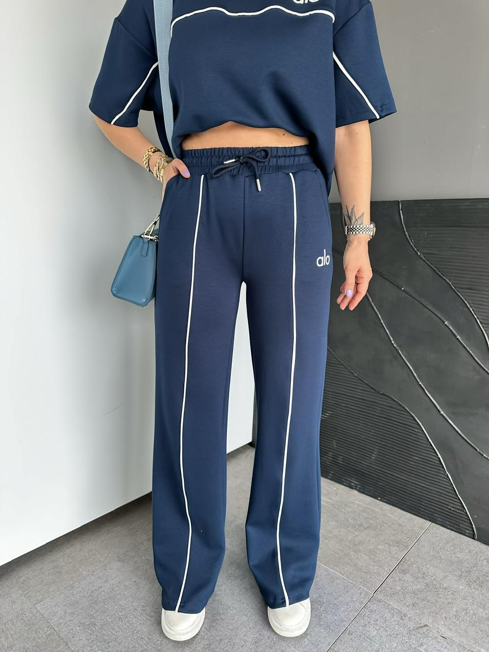 Lacivert Biyeli Modal Spor Takım
