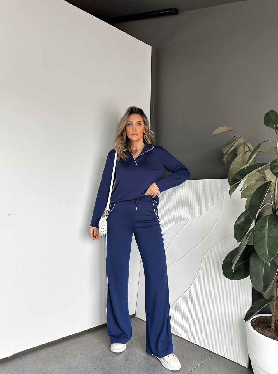 Lacivert Polo Yaka Biyeli Oyhso Takım