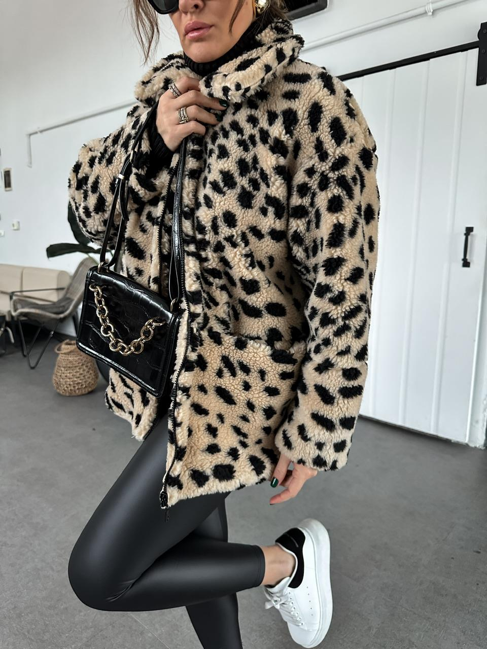 Leopar Cepli Spor Kesim Kürk