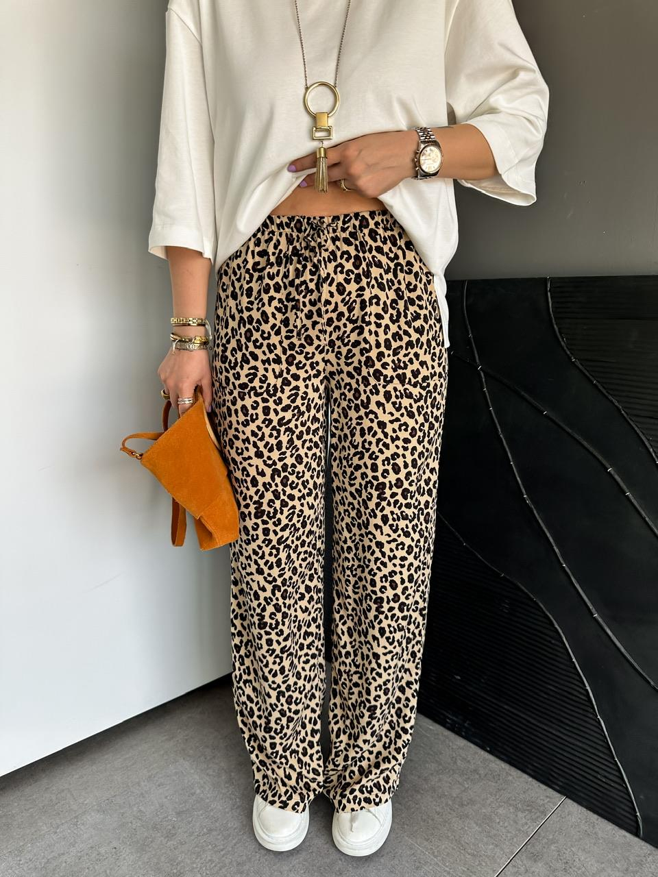 Leopar Ön Cepli Orijinal Pantolon