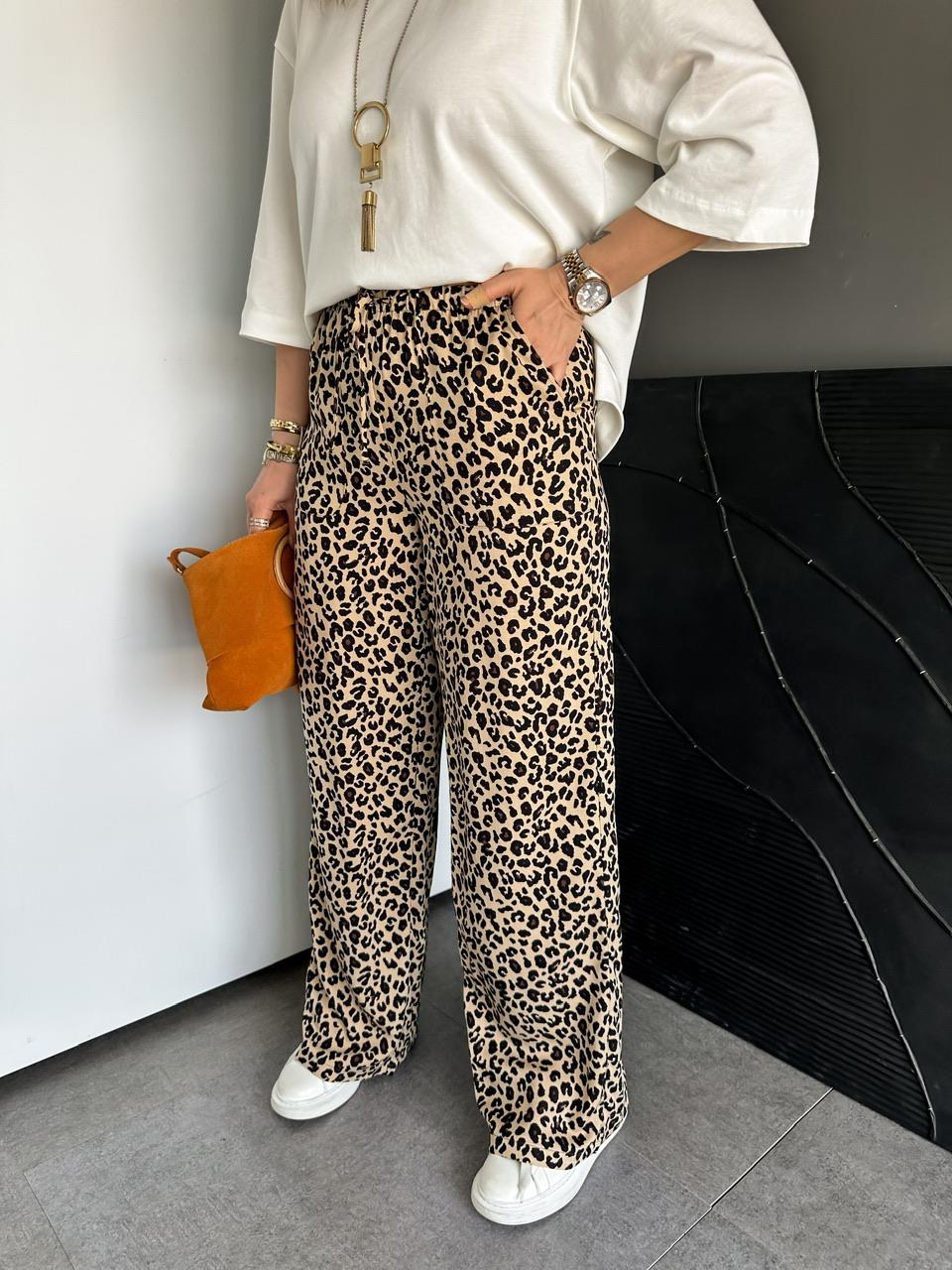 Leopar Ön Cepli Orijinal Pantolon