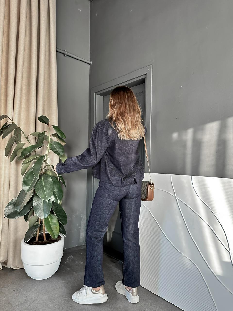 Mavi Bomber Ceket Pantolon 
