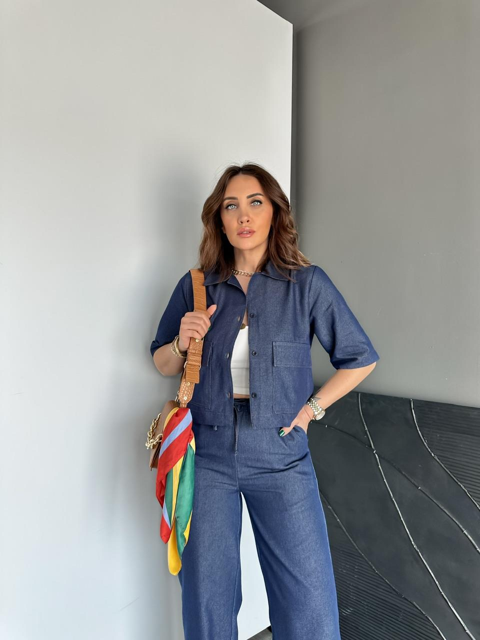Mavi Kapak Cepli Kot Takım