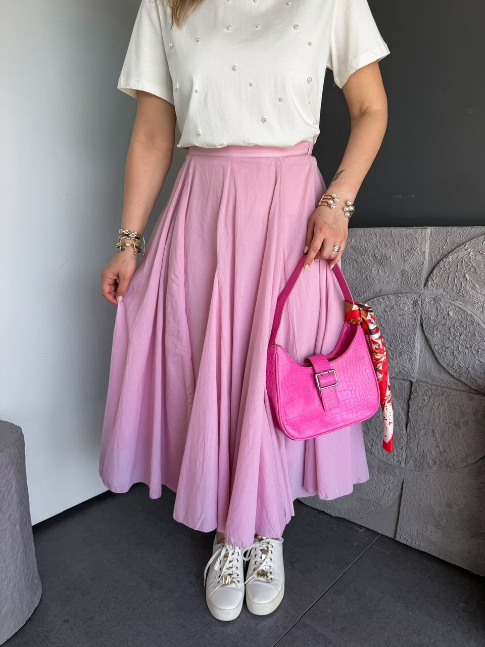 Pembe Orijinal Marka Kloş Etek