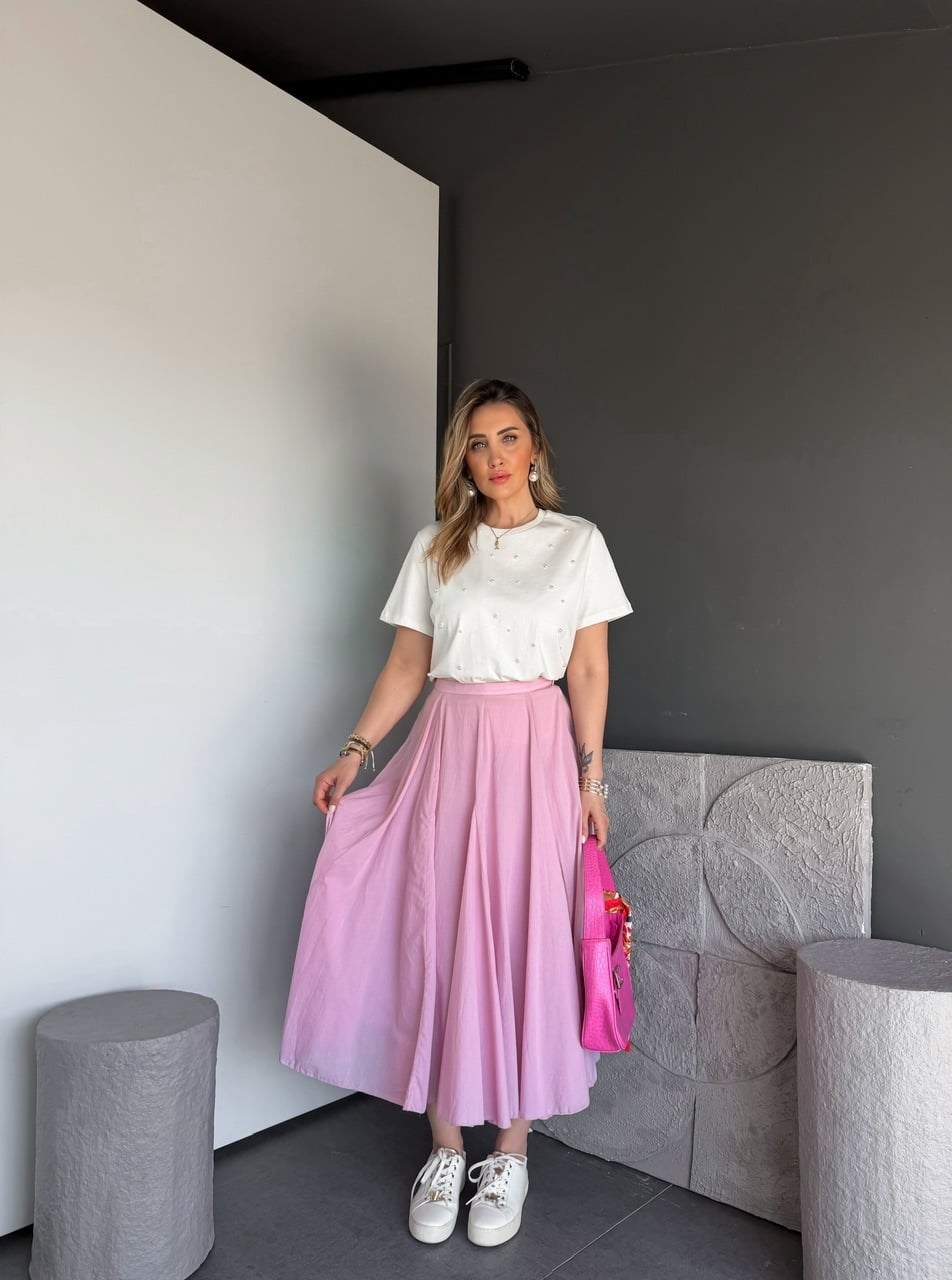 Pembe Orijinal Marka Kloş Etek
