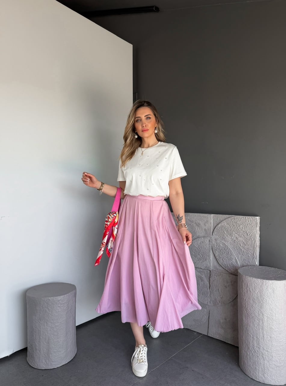 Pembe Orijinal Marka Kloş Etek