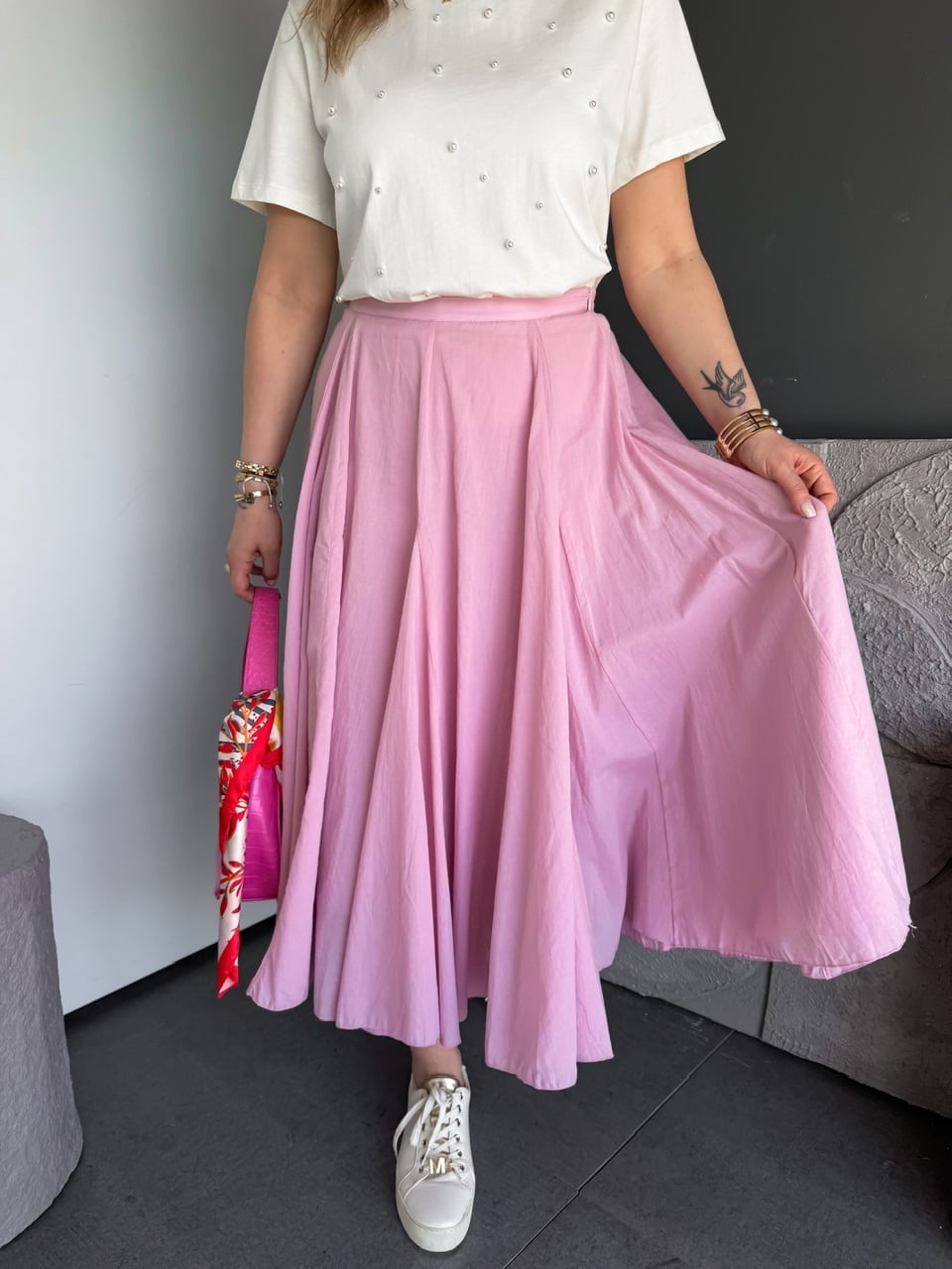 Pembe Orijinal Marka Kloş Etek