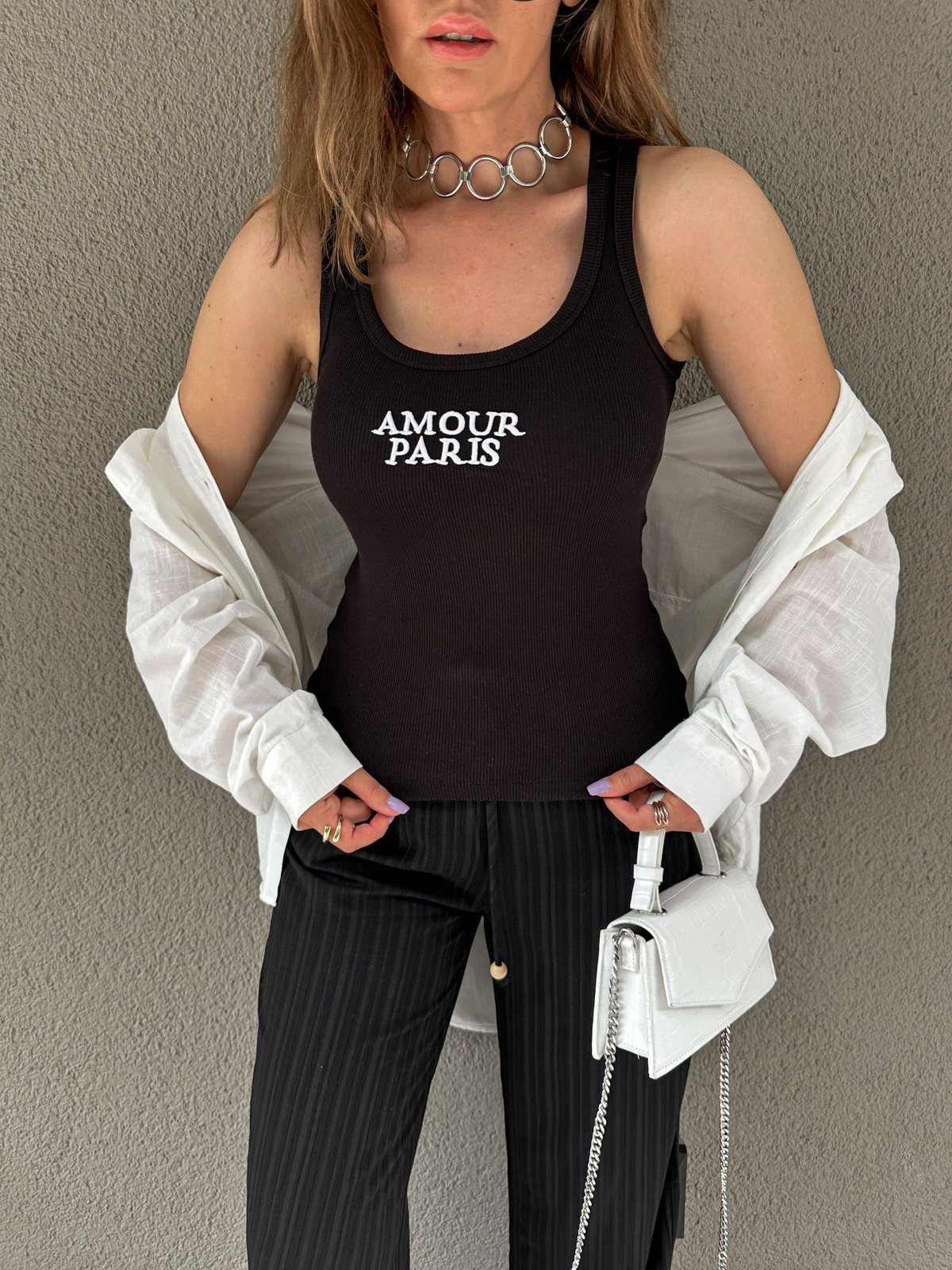 Siyah Amour Crop