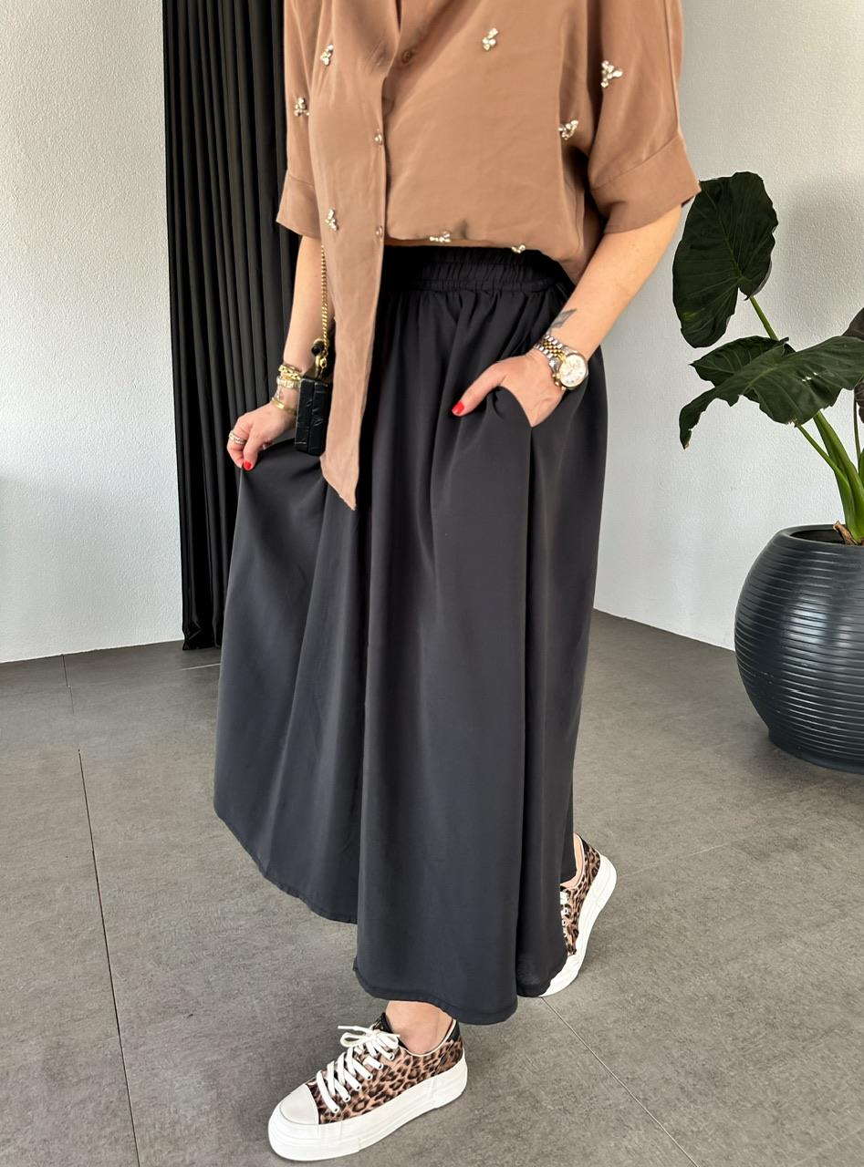 Siyah Beli Lastikli Cepli Soft Etek