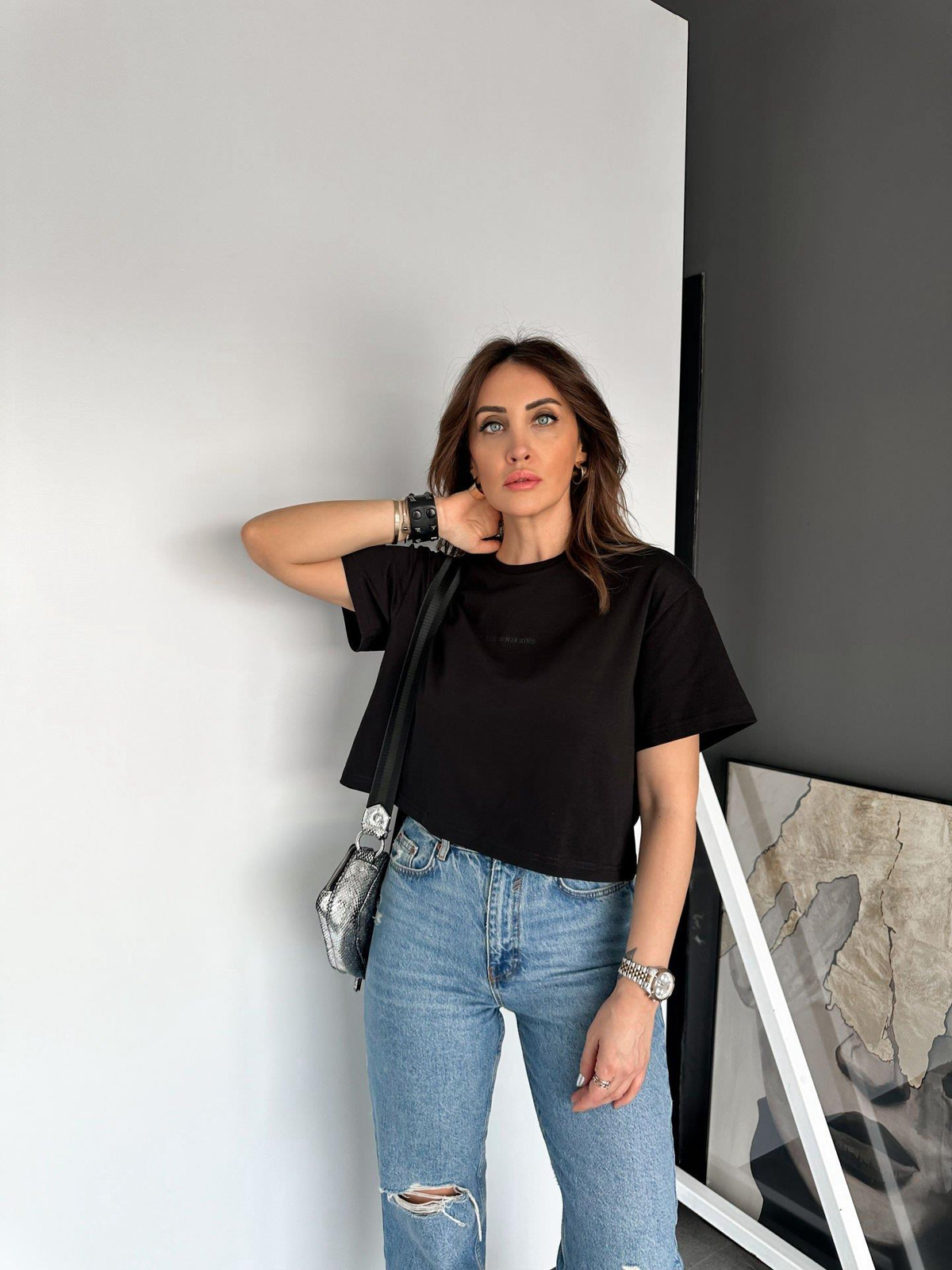 Siyah Benjamins Basic Tshirt