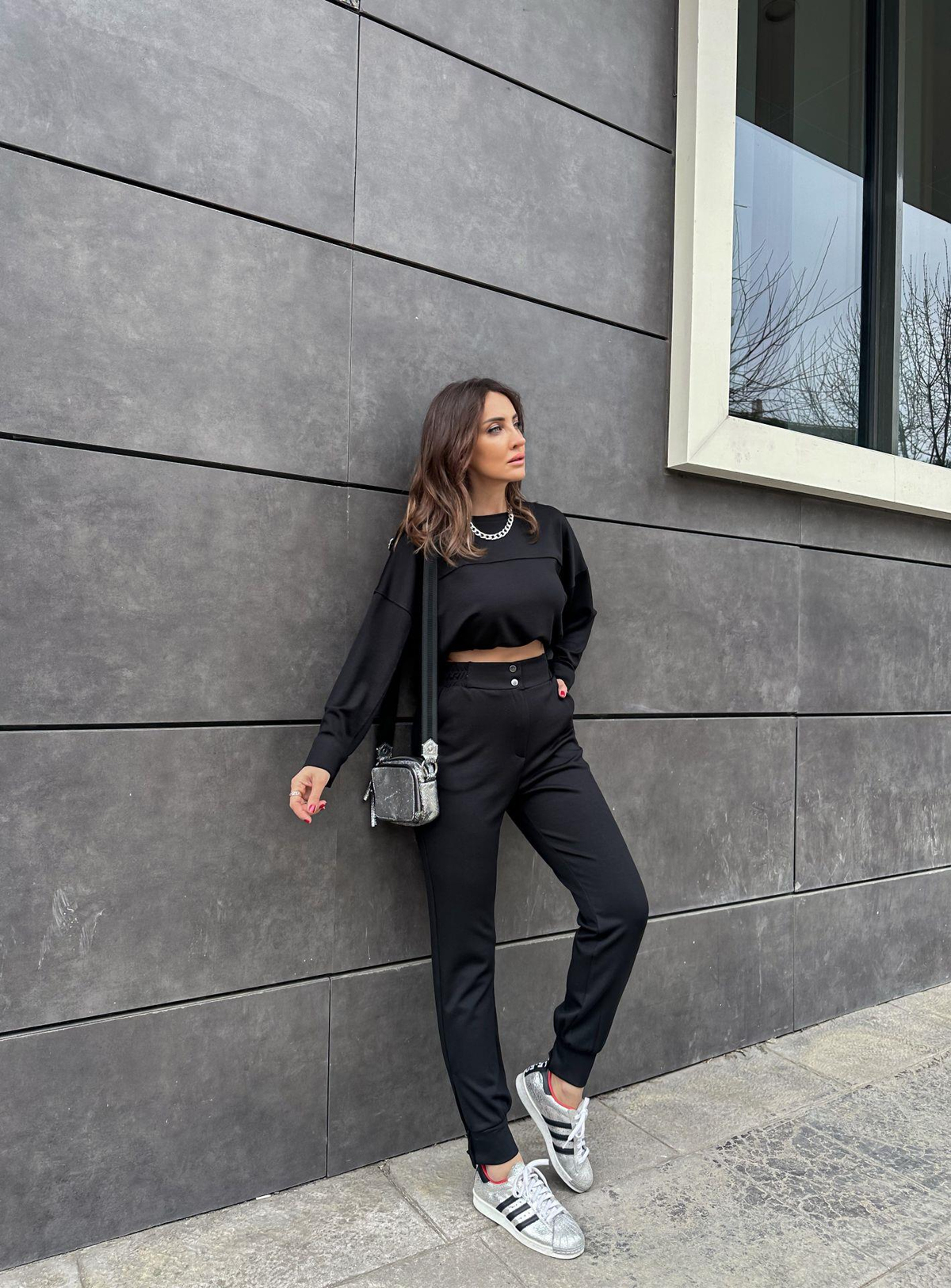 Siyah Çıtçıtlı Modal Takım