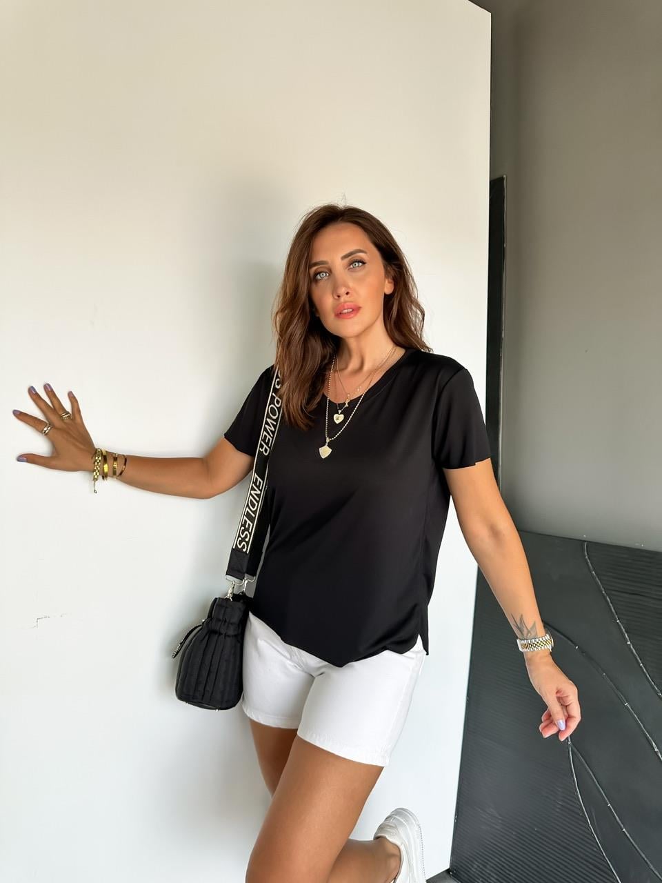 Siyah Orijinal Pamuk Tshirt