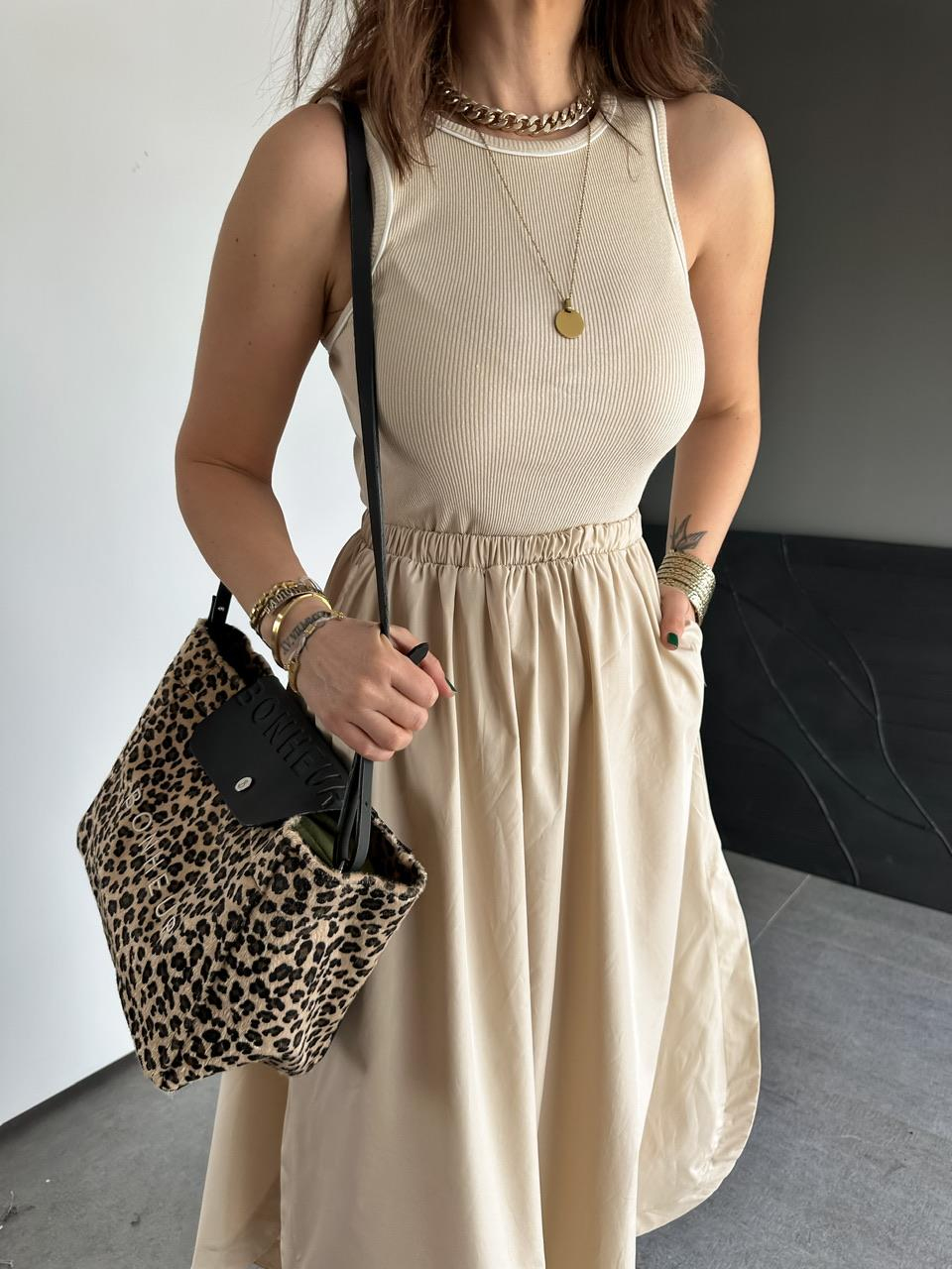 Taş Kaşkorse Poplin Elbise