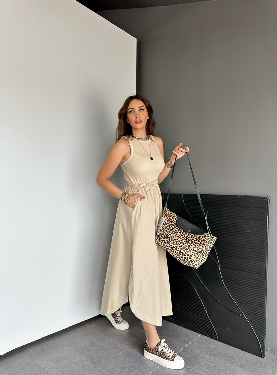 Taş Kaşkorse Poplin Elbise
