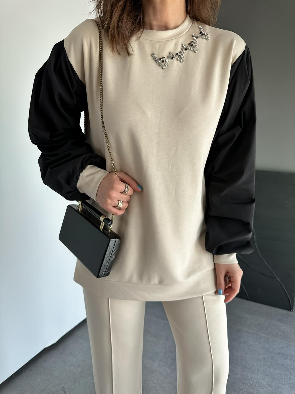Taş Yakası Taşlı Premium Modal Takım