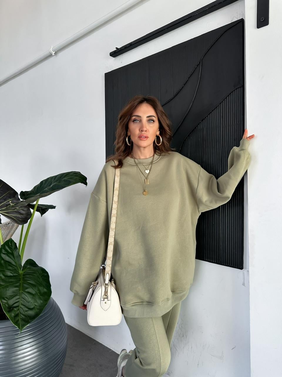 Yeşil Bisiklet Yaka Salaş Basic Takım