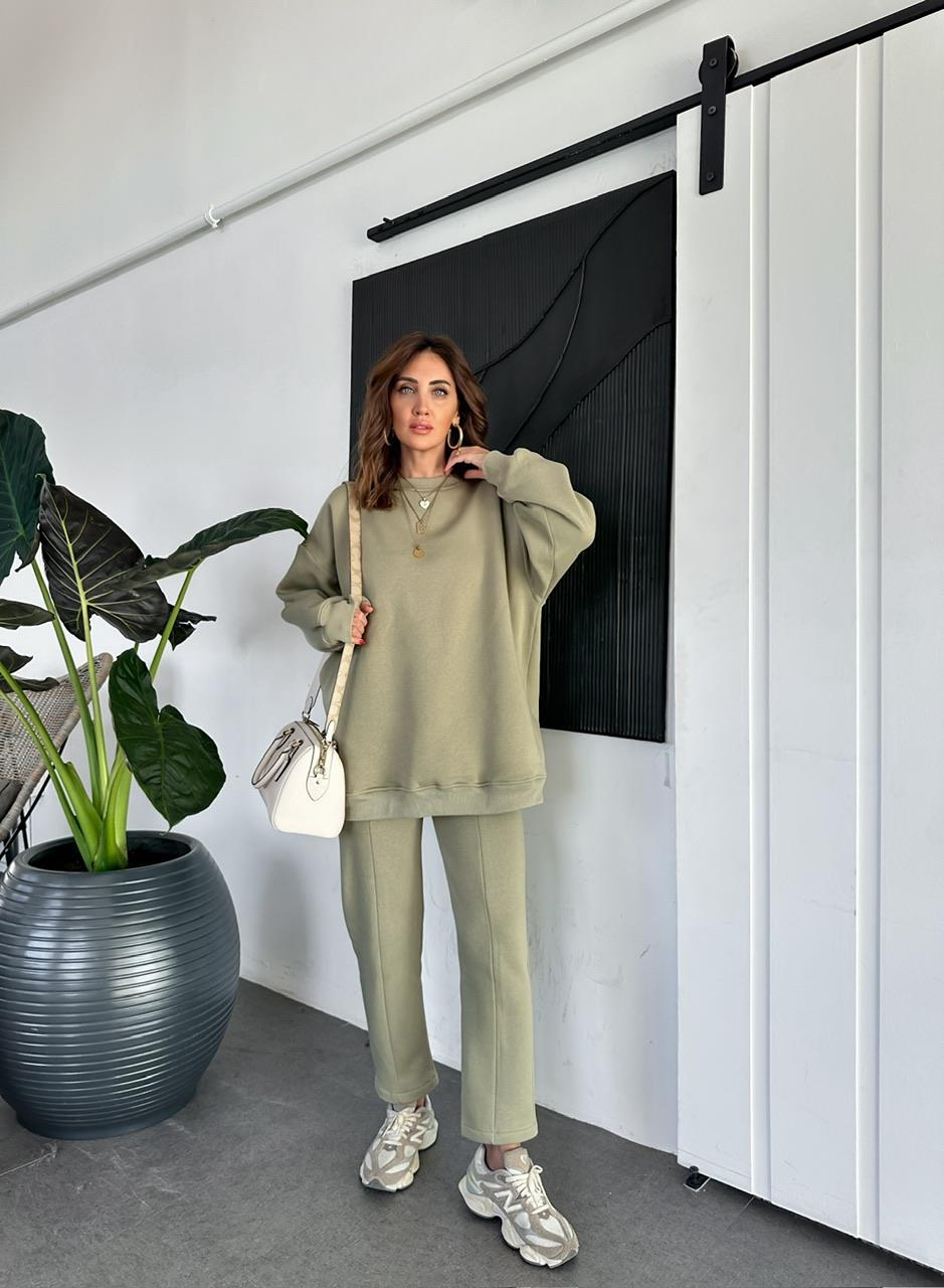 Yeşil Bisiklet Yaka Salaş Basic Takım