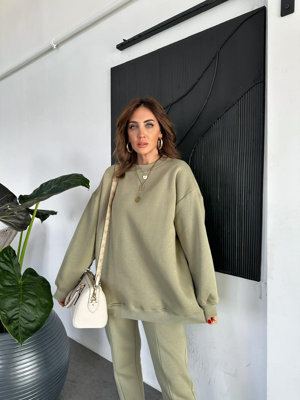 Yeşil Bisiklet Yaka Salaş Basic Takım