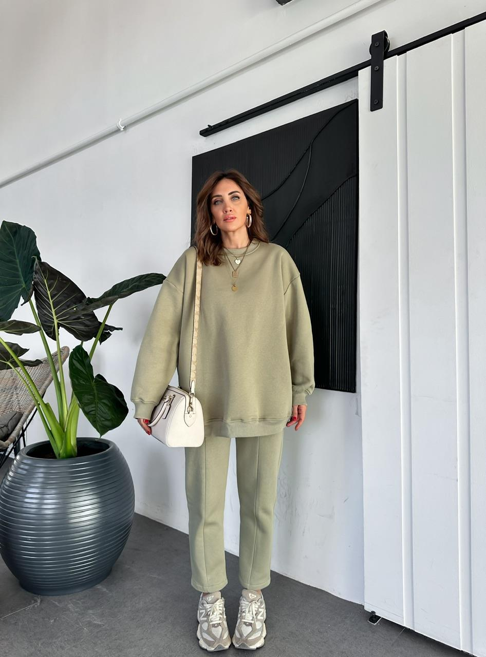 Yeşil Bisiklet Yaka Salaş Basic Takım