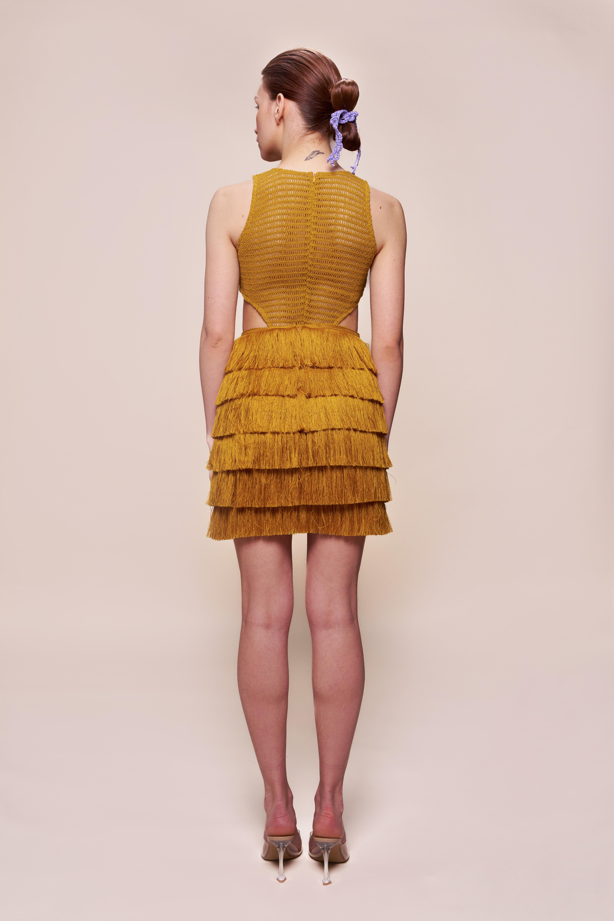 DEMETER DRESS OCHRE 