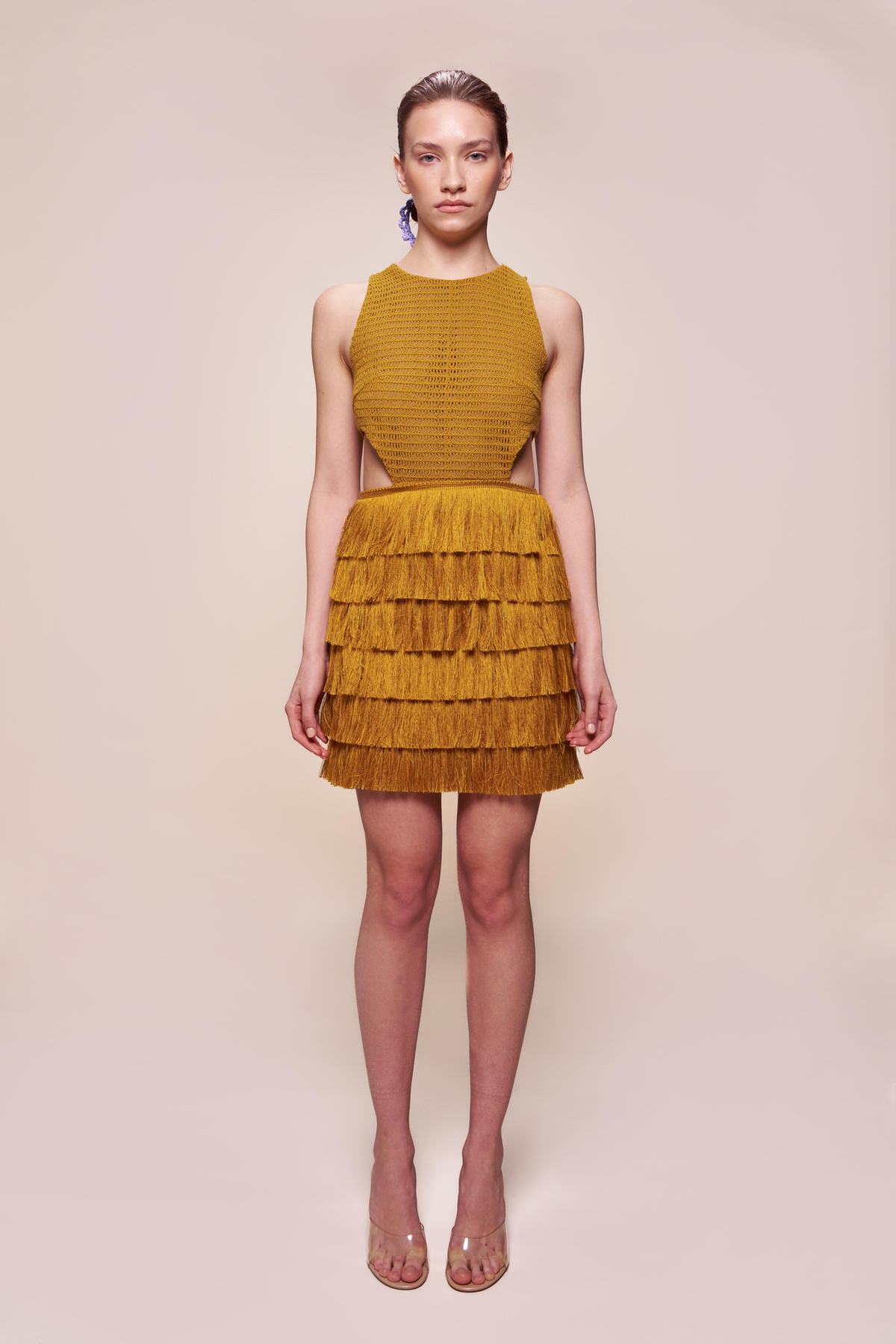 DEMETER DRESS OCHRE 