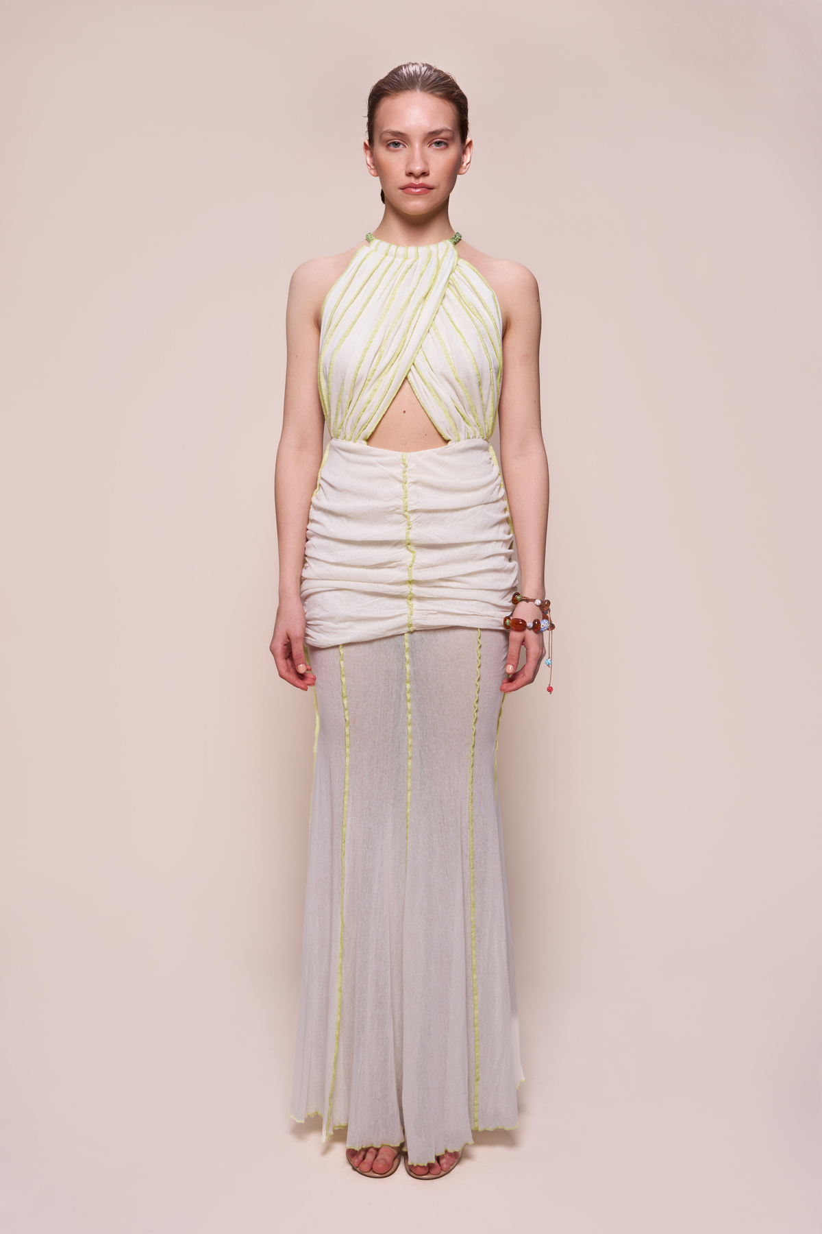 FARAH DRESS CREAMY