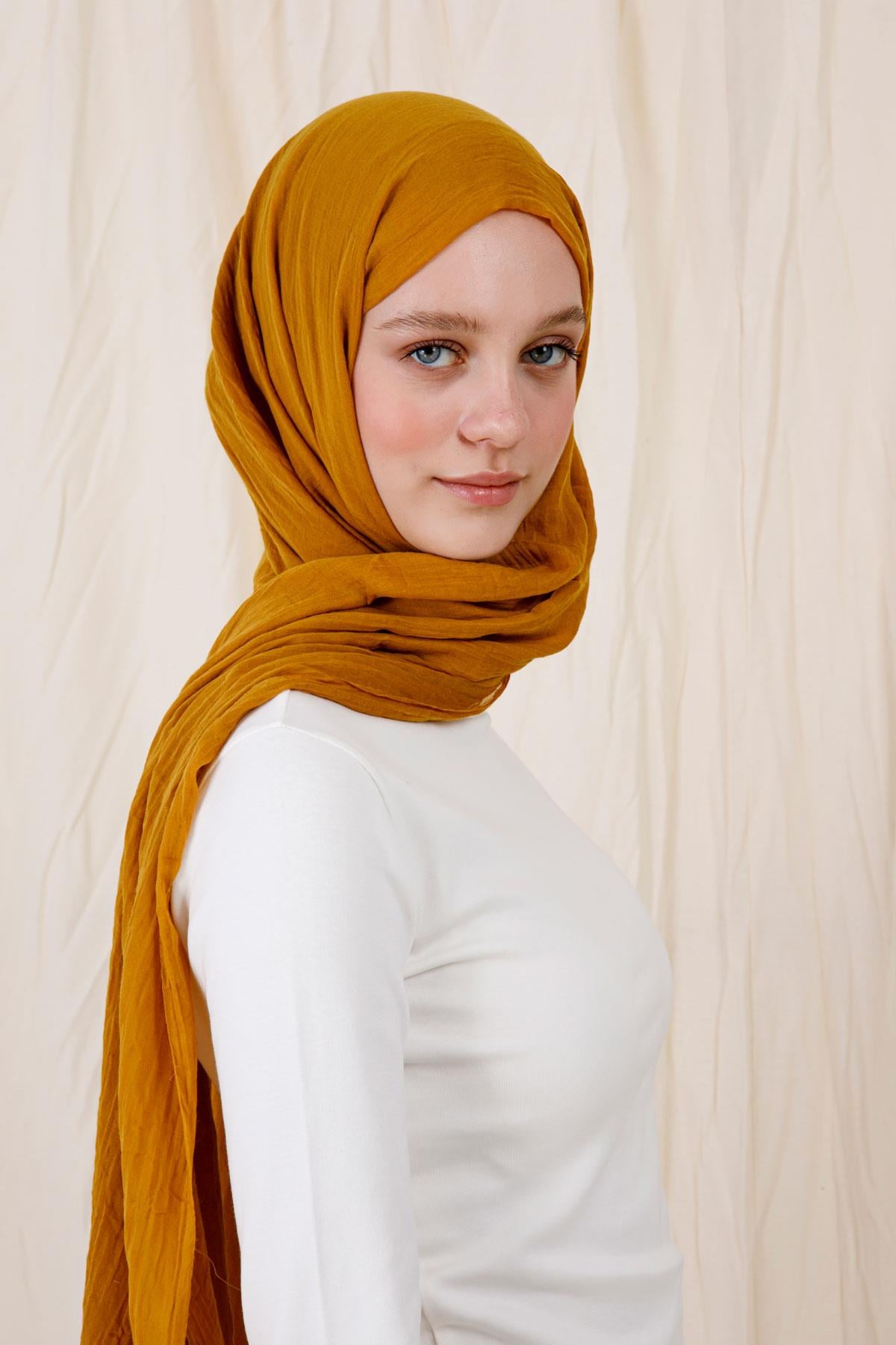 HARDAL RENGİ BAMBU ŞAL