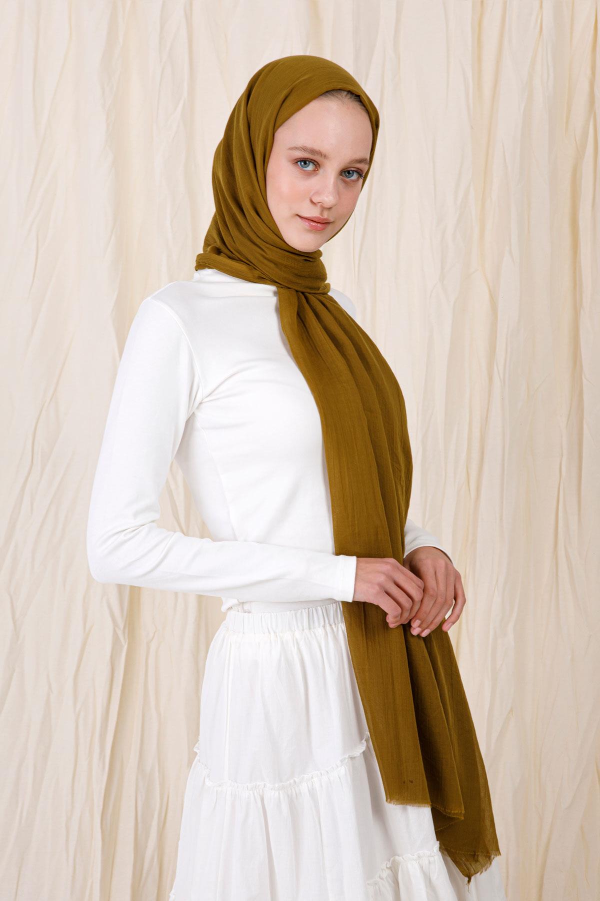 YAĞ YEŞİLİ BAMBU ŞAL