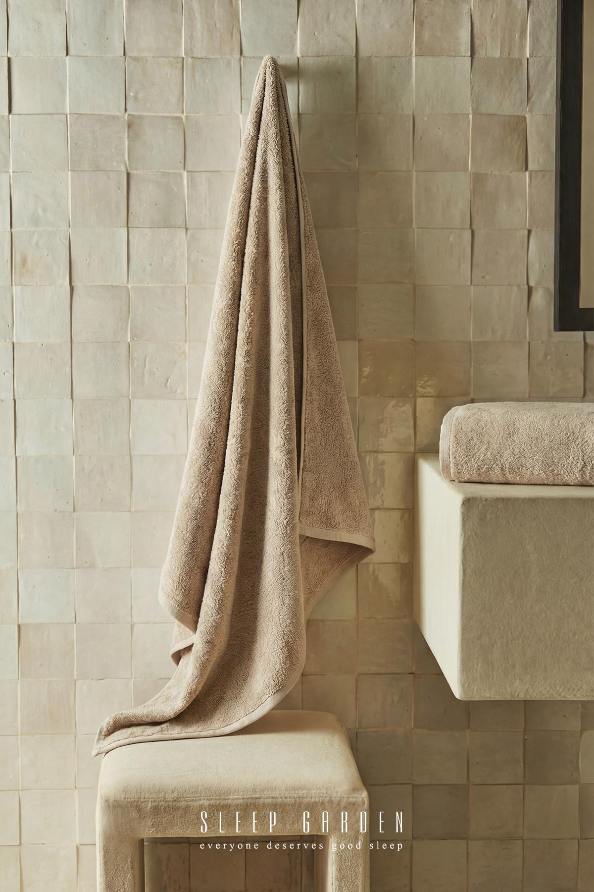 %100 Pamuk Yumuşak Dokulu 90x140 Banyo Havlusu Kahverengi %100 Pamuk Yumuşak Dokulu 90x140 Banyo Havlusu Kahverengi Sleep Garden