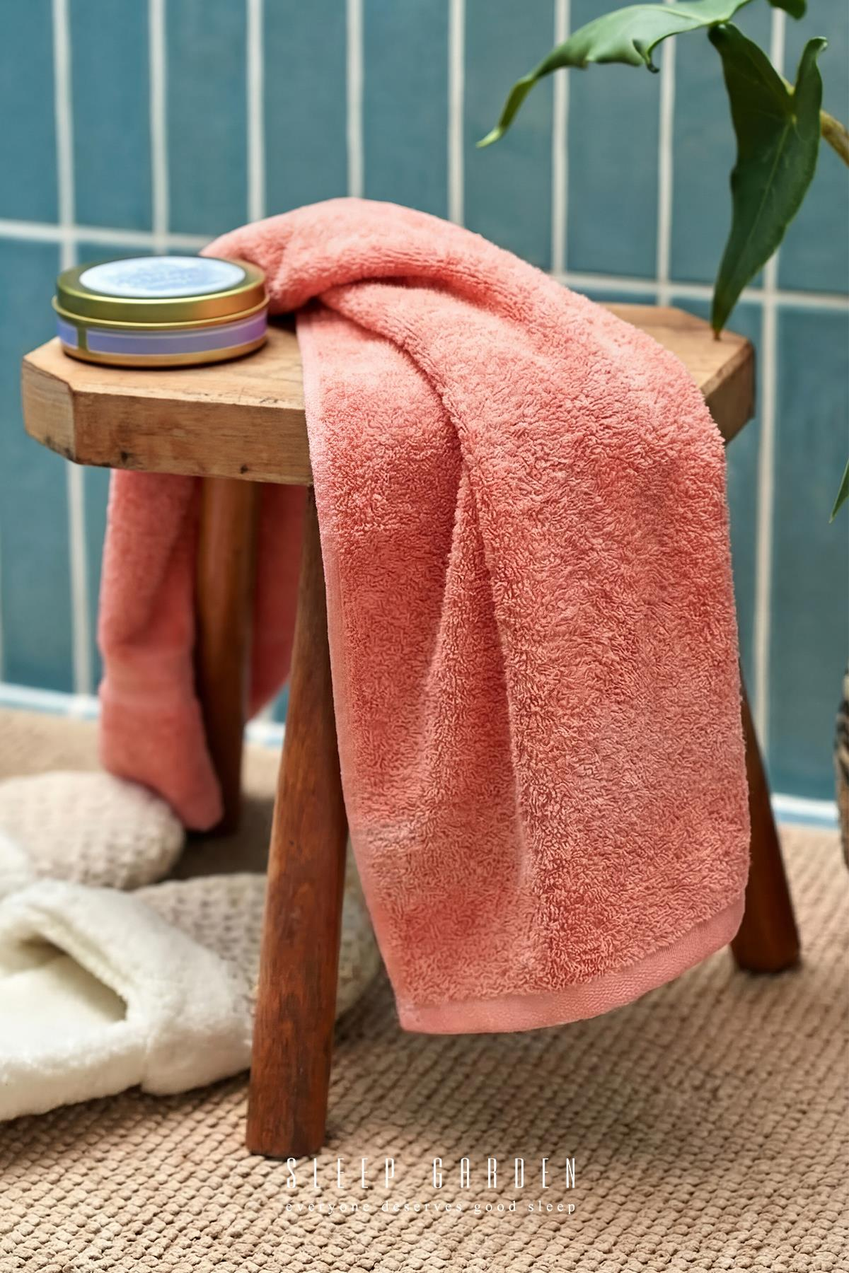 %100 Pamuk Yumuşak Dokulu 90x140 Banyo HavlusuSleep Garden