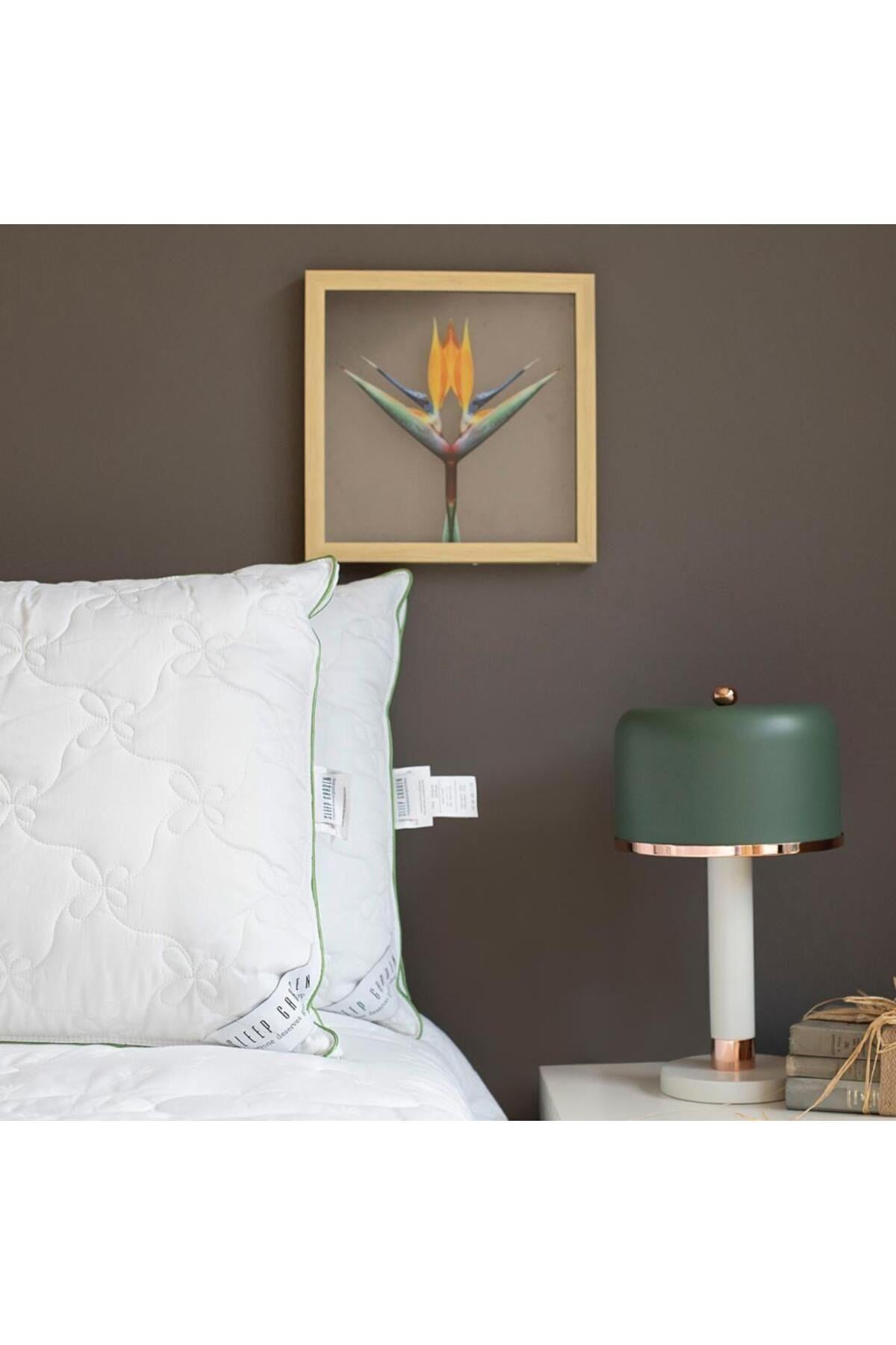 Biyeli Şık Bambu Yastık 50x70 Jüt Keten Çantalı