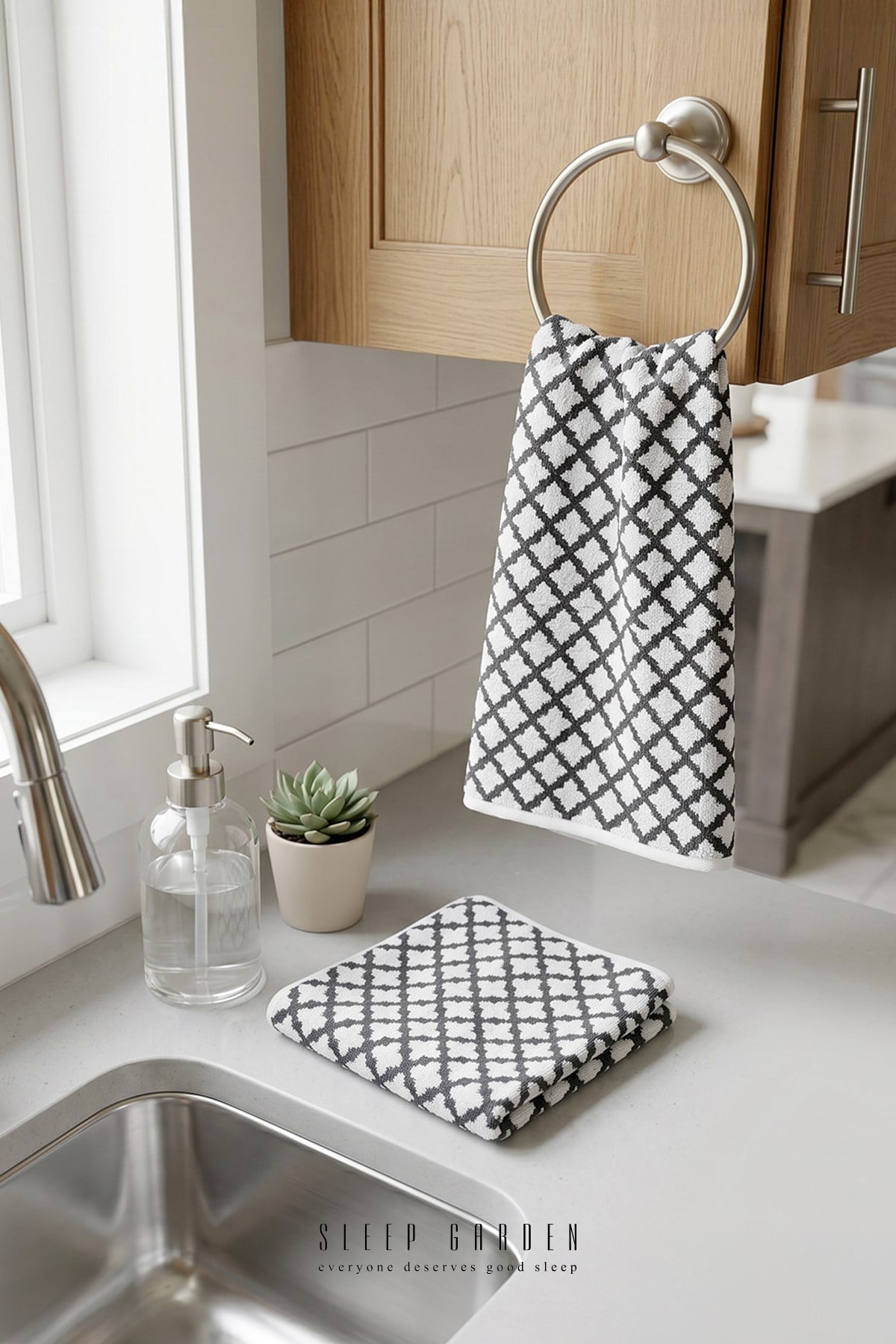 Sleep Garden %100 Pamuk Çift Taraflı Kaliteli El Yüz Havlusu 115x60 cmSleep Garden