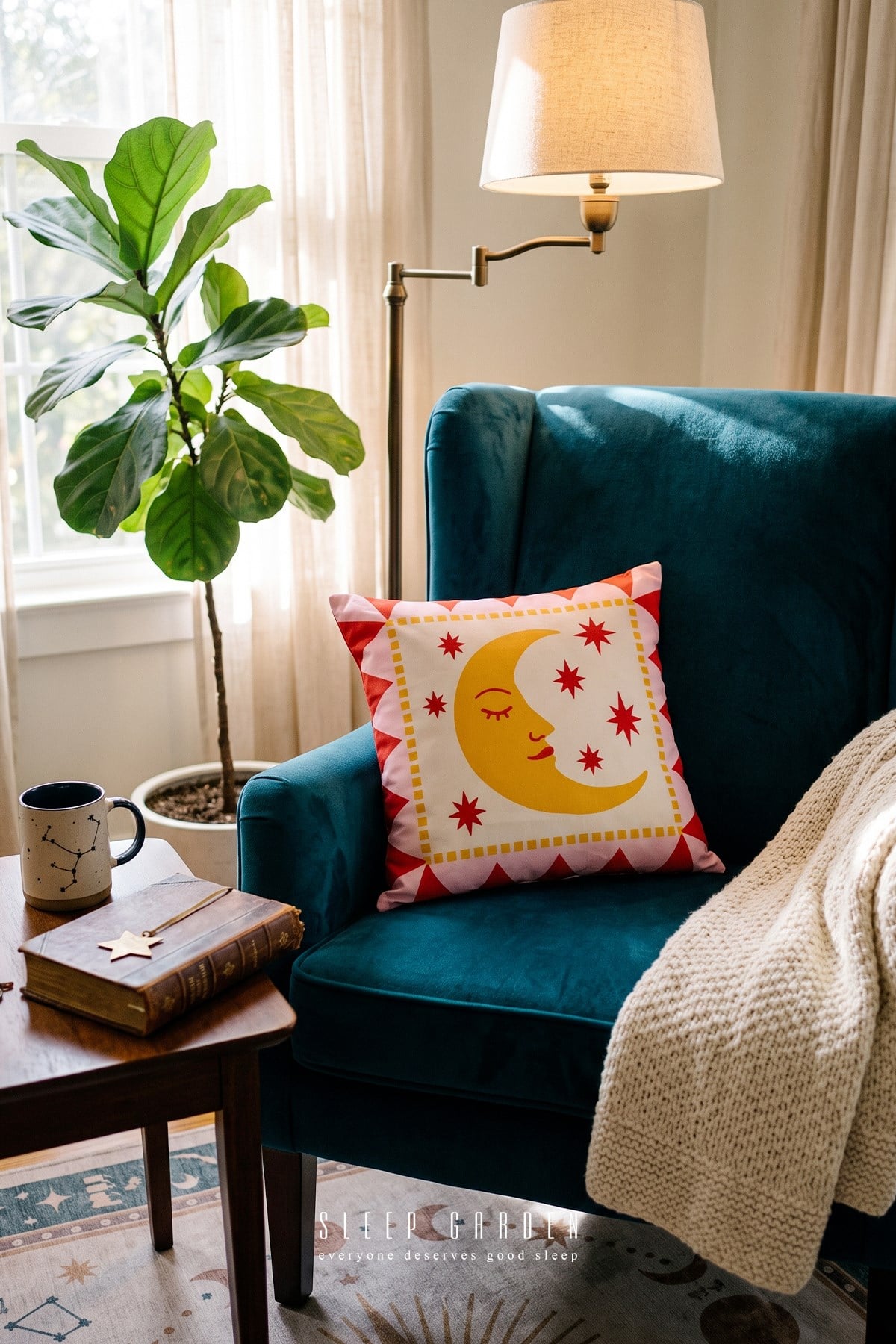 Sleep Garden Bohem AyTasarım Dekoratif Kırlent Kılıfı | Modern Ev Dekoru 43x43Sleep Garden