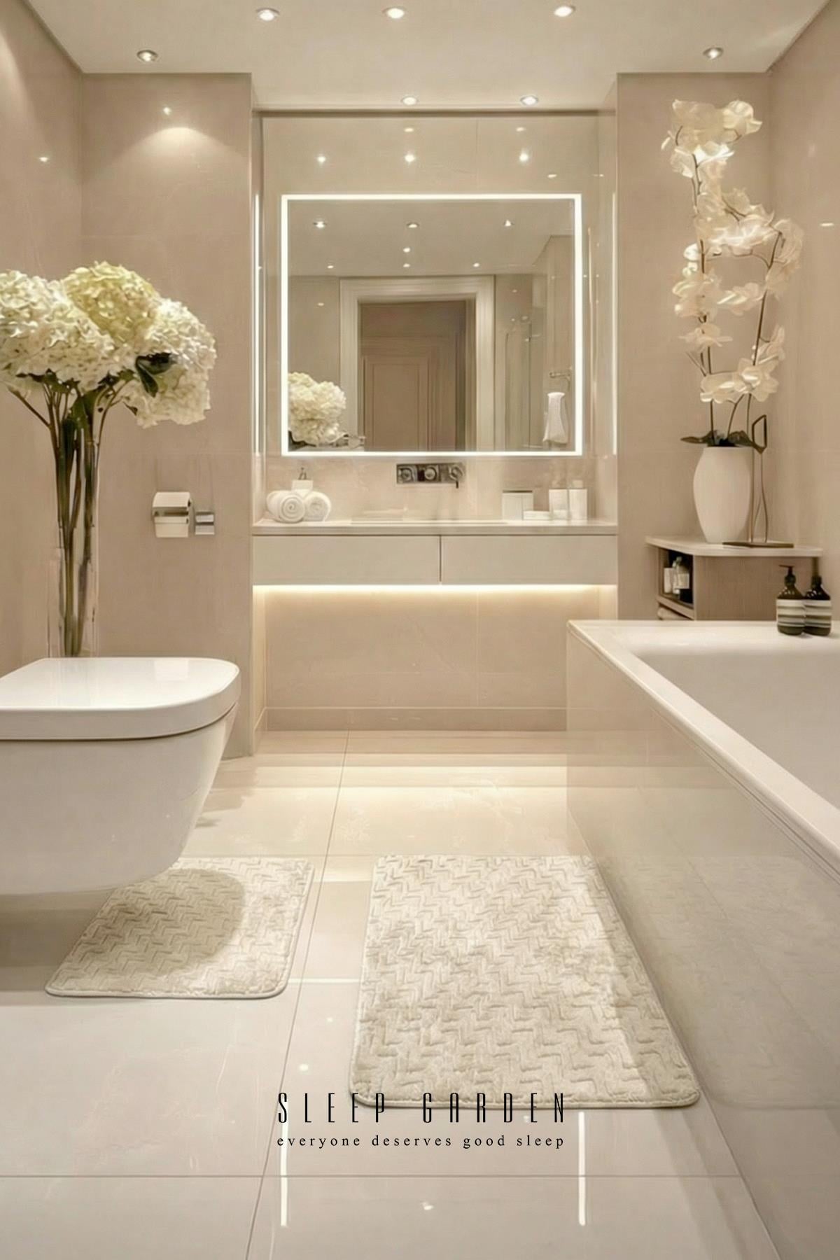 Sleep Garden Calma Banyo Paspas Seti Kaydırmaz 60x100 cm + 40x60 cm Açık GriSleep Garden Calma Banyo Paspas Seti Kaydırmaz 60x100 cm + 40x60 cm Açık GriSleep Garden