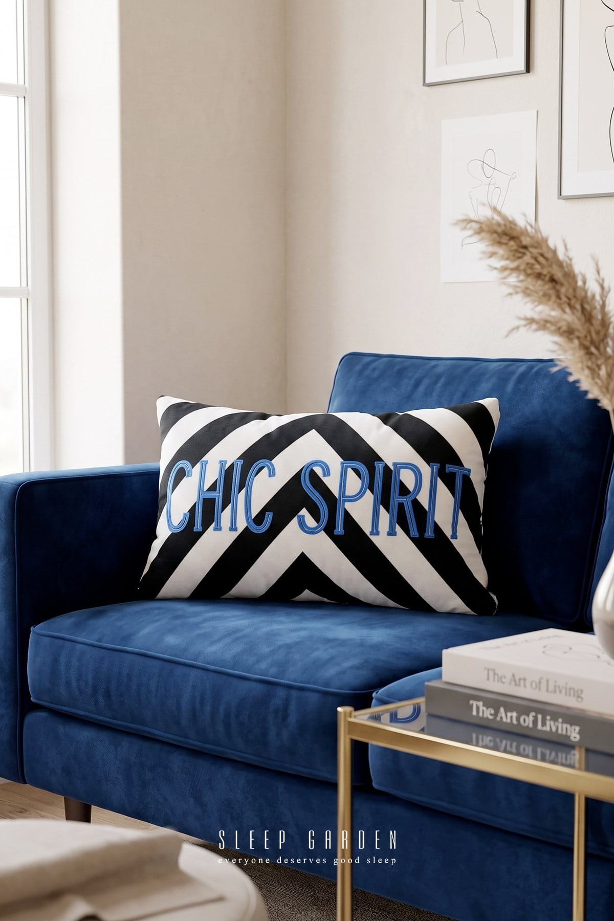 Sleep Garden Chic Spirit Tasarım Dekoratif Kırlent Kılıfı | Modern Ev Dekoru 30x50Sleep Garden