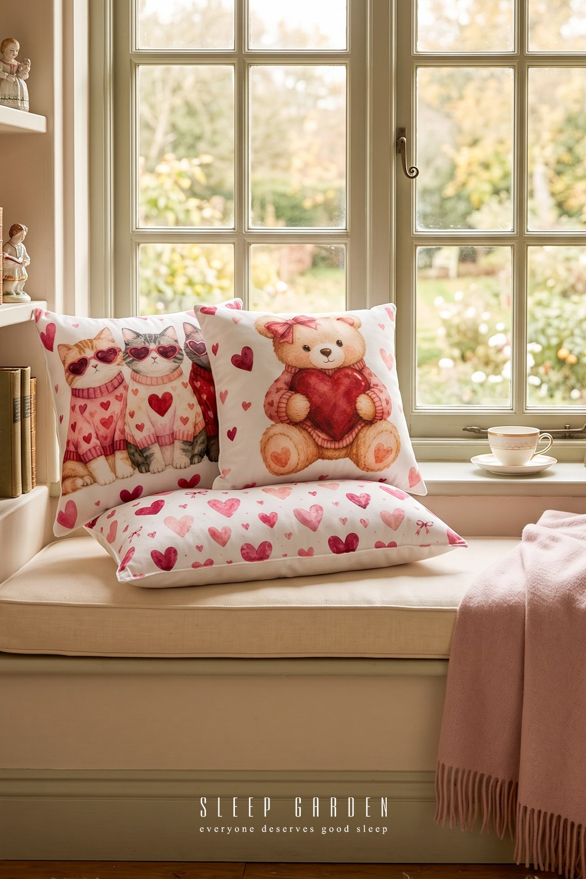 Sleep Garden Hayvan Figürlü Tasarım Dekoratif Kırlent Kılıfı | Modern Ev Dekoru 3'lü SetSleep Garden