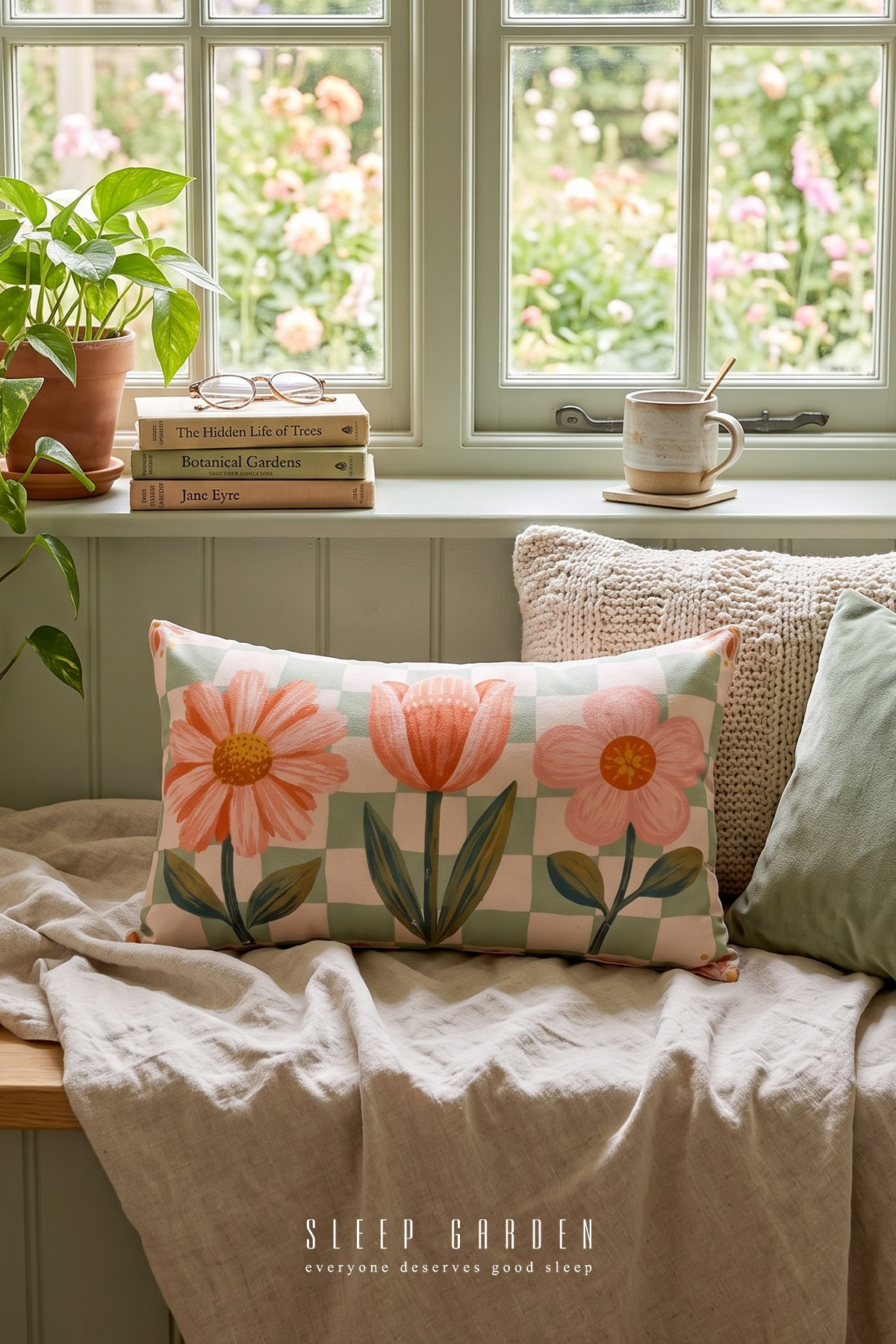 Sleep Garden Lale&Papatya Tasarım Dekoratif Kırlent Kılıfı | Modern Ev Dekoru 30x50Sleep Garden Lale&Papatya Tasarım Dekoratif Kırlent Kılıfı | Modern Ev Dekoru Sleep Garden