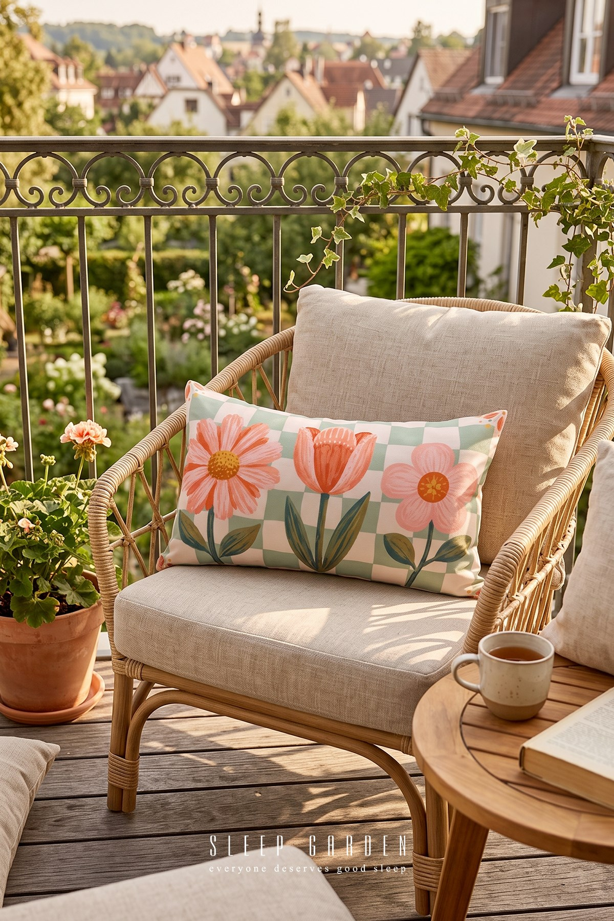 Sleep Garden Lale&Papatya Tasarım Dekoratif Kırlent Kılıfı | Modern Ev Dekoru 30x50Sleep Garden Lale&Papatya Tasarım Dekoratif Kırlent Kılıfı | Modern Ev Dekoru Sleep Garden