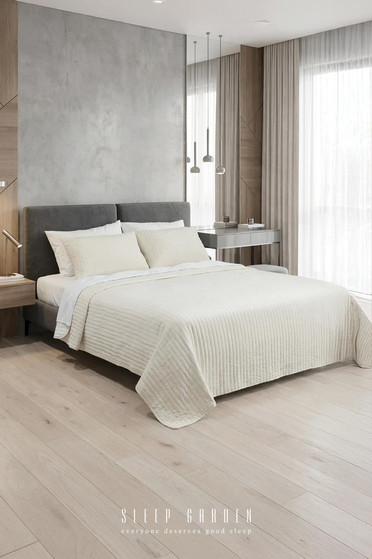 Sleep Garden Melora Yatak Örtüsü Seti Sleep Garden Melora Yatak Örtüsü Seti Çift Kişilik Krem Rengi - En Kaliteli Yatak Örtü Setleri SleepGarden.com.tr'de! Yatak odanıza şıklık katın, rahatlığın keyfini çıkarın. Hemen inceleyin!Sleep Garden