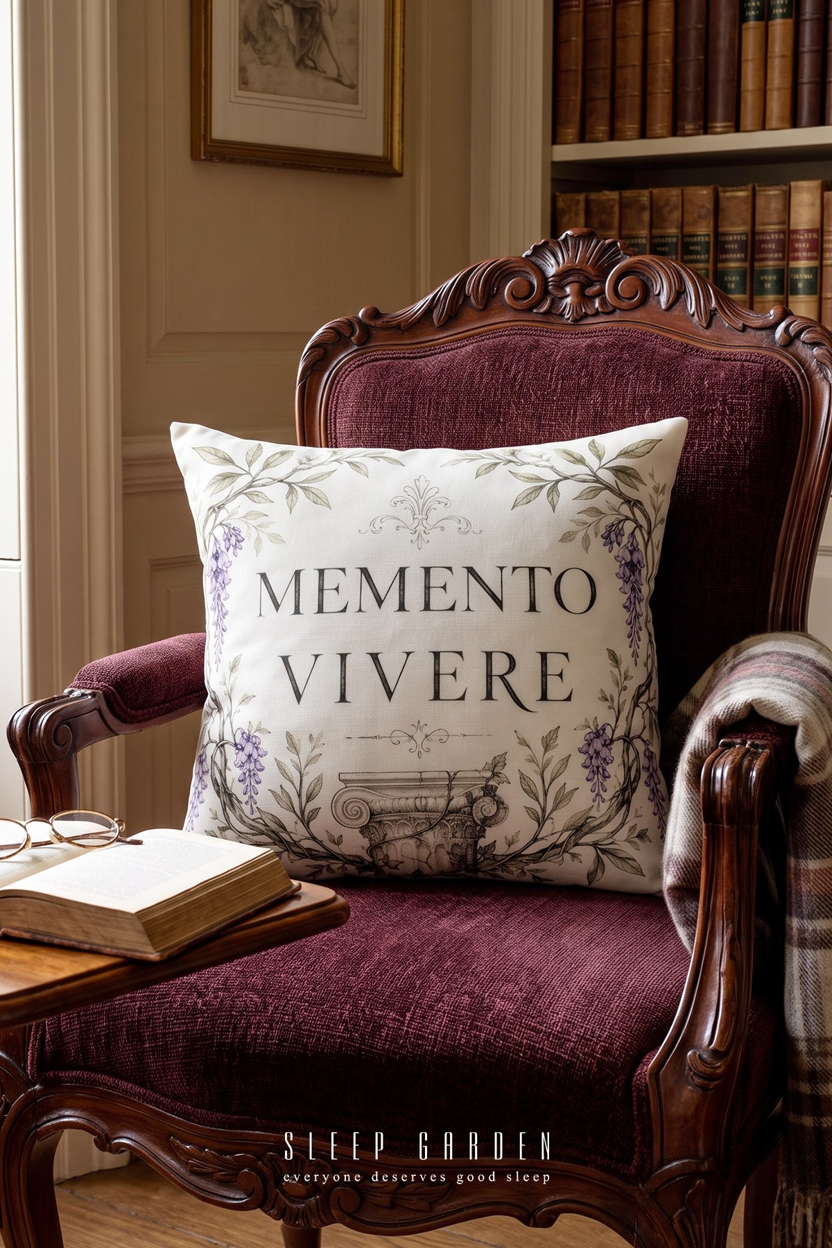 Sleep Garden Memento Vivere Tasarım Dekoratif Kırlent Kılıfı | Modern Ev Dekoru 43x43Sleep Garden
