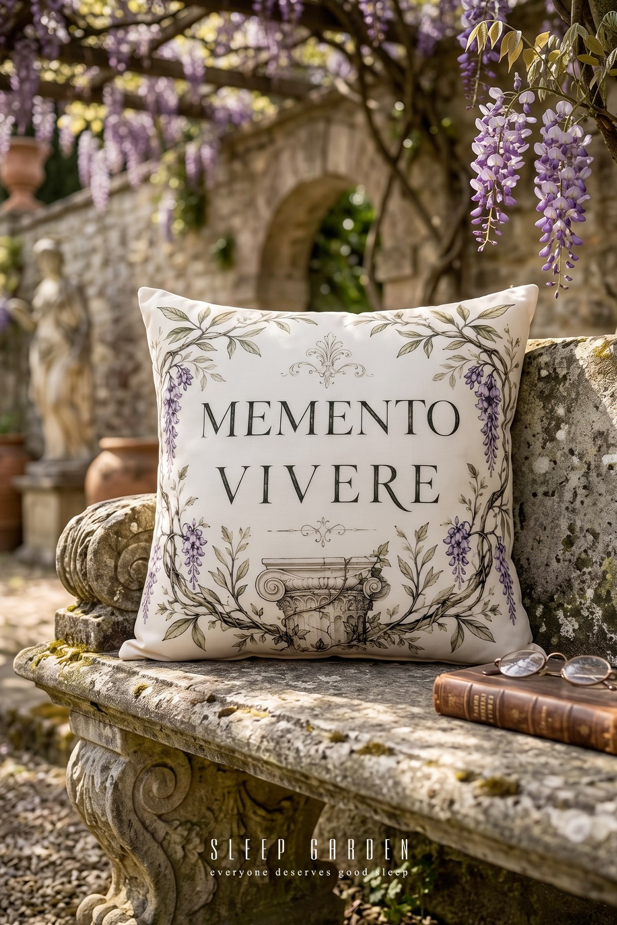 Sleep Garden Memento Vivere Tasarım Dekoratif Kırlent Kılıfı | Modern Ev Dekoru 43x43Sleep Garden