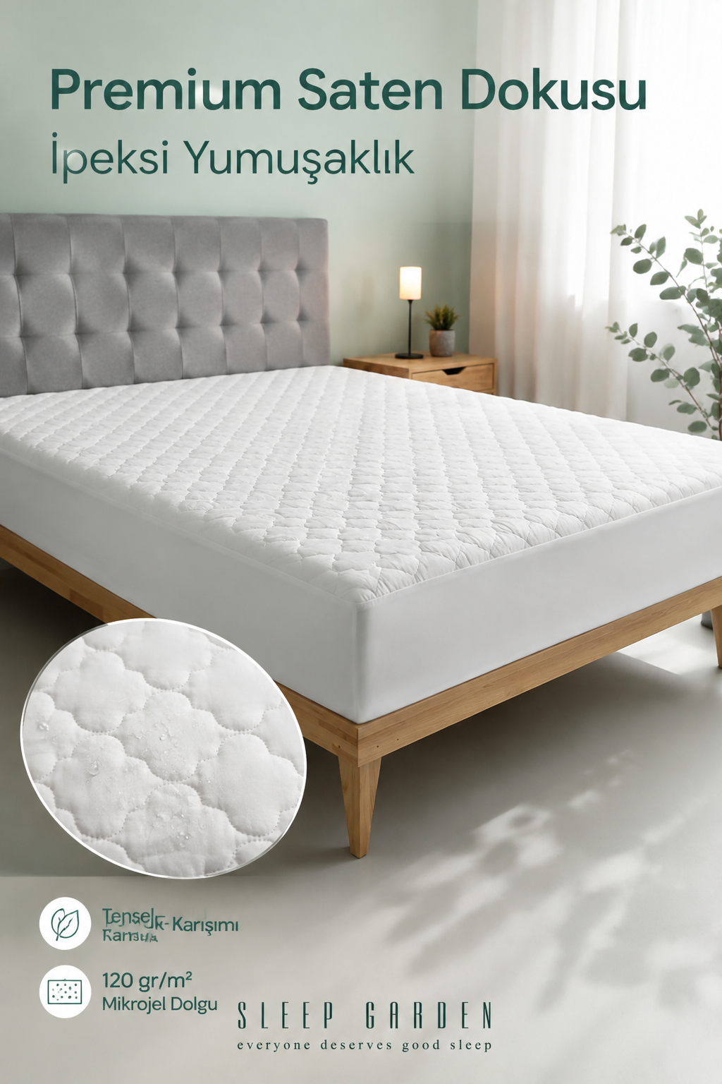 Sleep Garden Natura Collection Fitted Sıvı Geçirmez Alez Sleep Garden Natura Collection Fitted Sıvı Geçirmez Alez Tela Çantalı - Sleep Garden'da yüksek kaliteli alez çeşitleri arasından Natura Collection serisi ile tanışın. Yatağınızı korurken konforu da yaşayın. Detaylar için sleepgarden.com.tr'ye göz atın.Sleep Garden